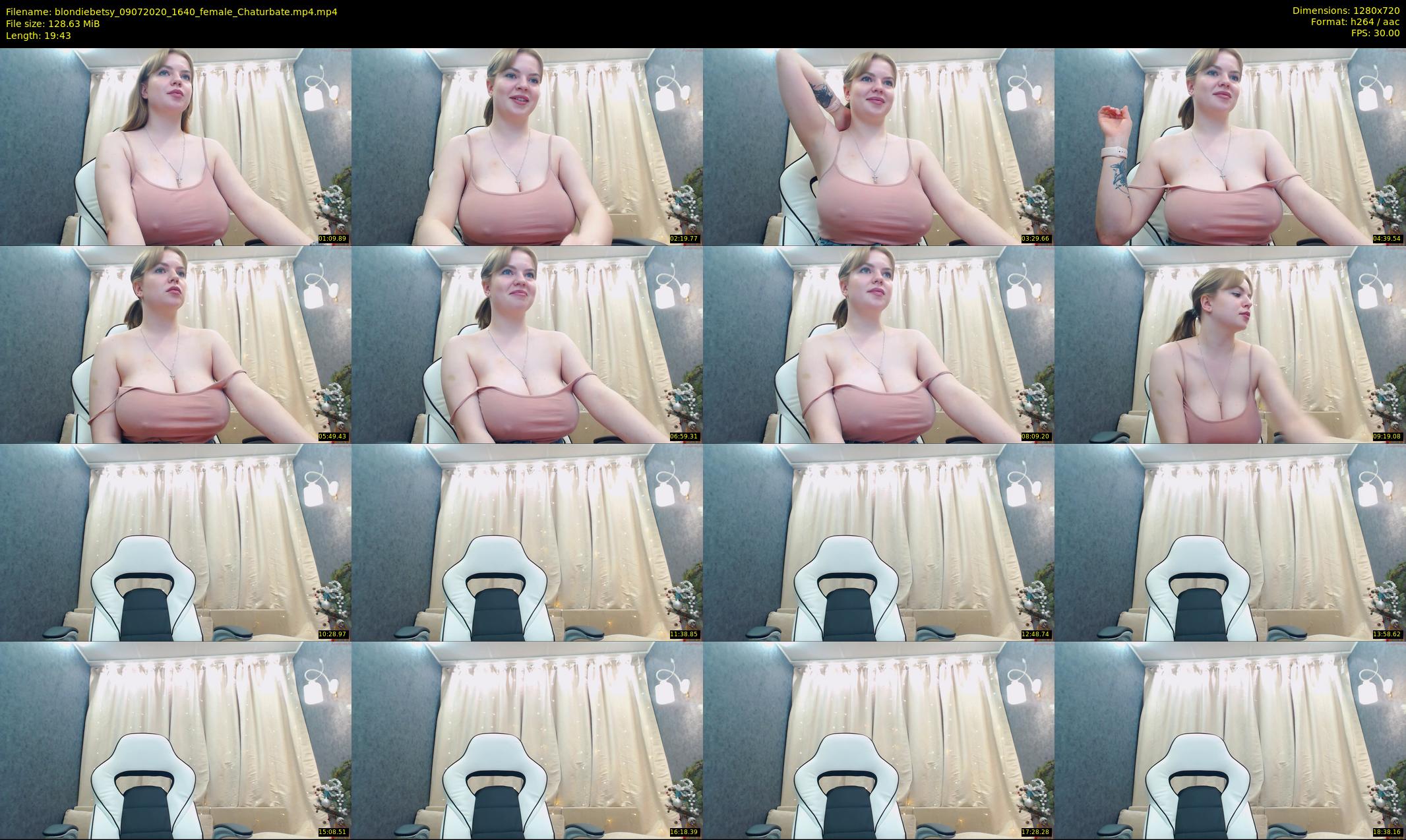 blondiebetsy — 20 minute Chaturbate female cam show recording, 720p, Jul 9, 2020