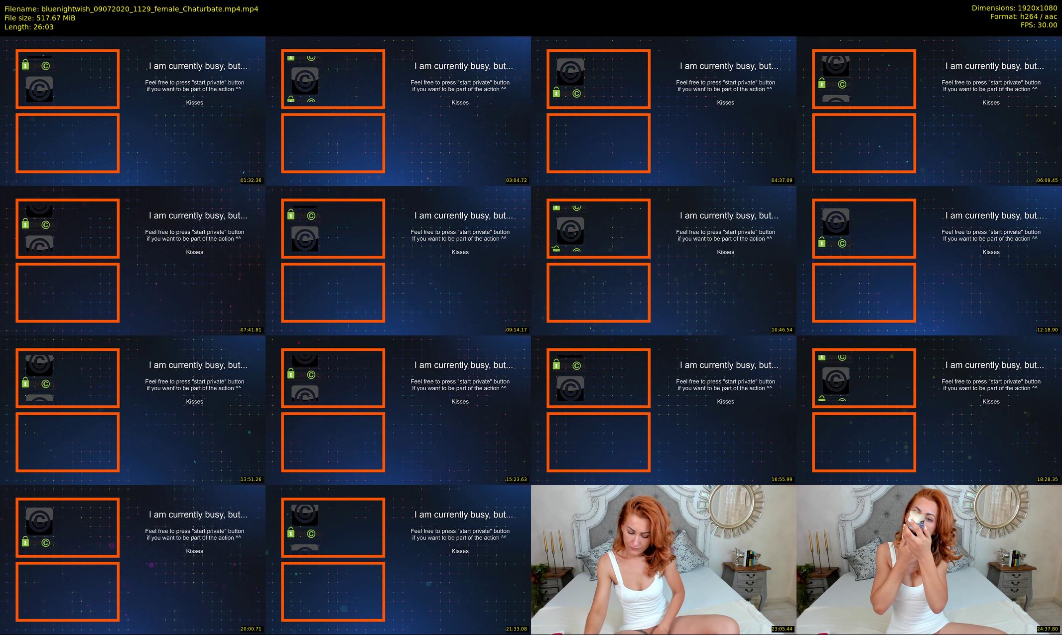 bluenightwish — 27 minute Chaturbate female cam show recording, 1080p, Jul 9, 2020