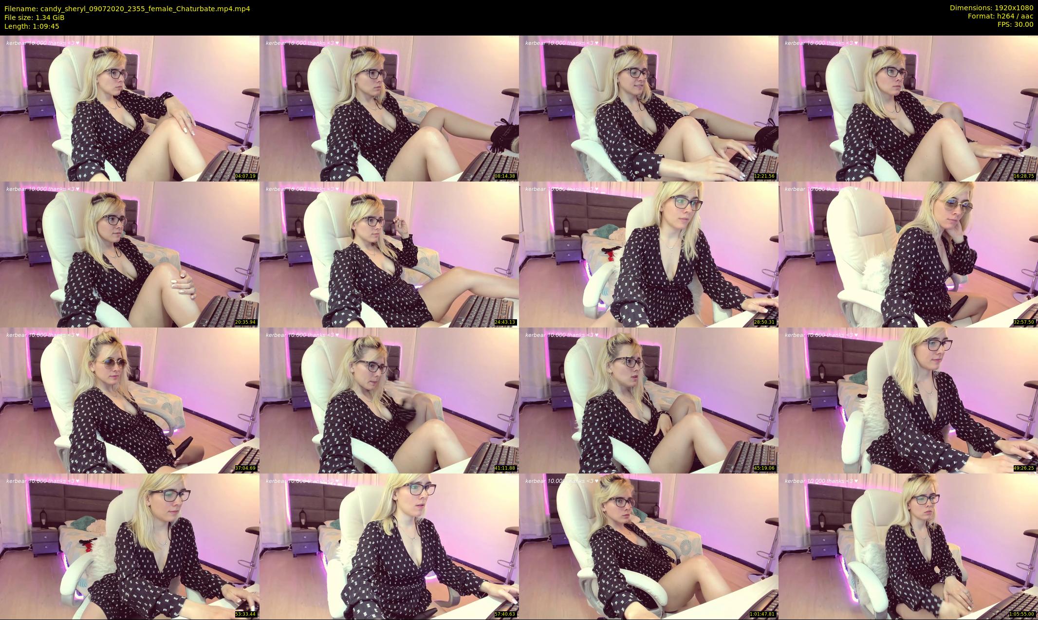 candy_sheryl — 70 minute Chaturbate female cam show recording, 1080p, Jul 9, 2020