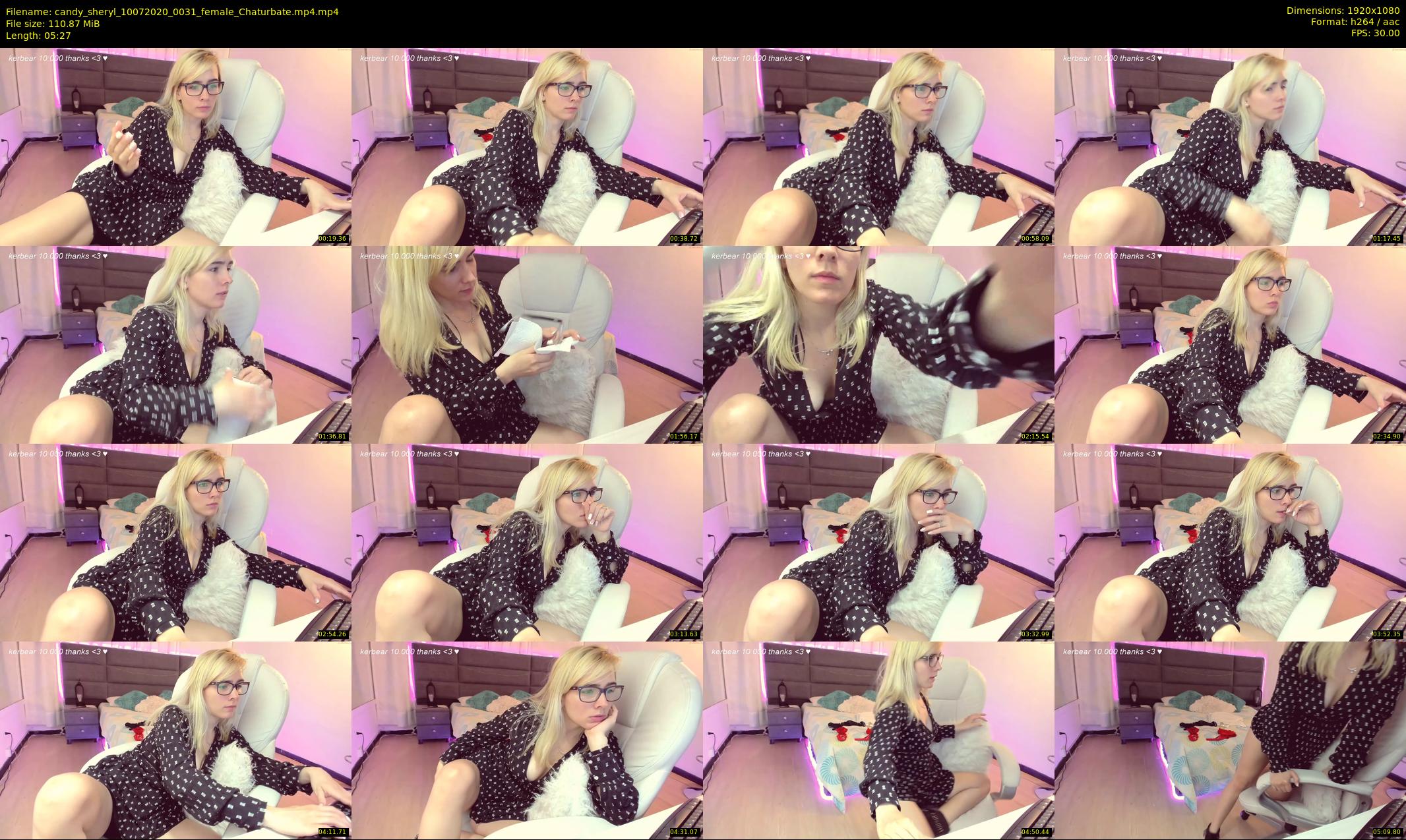 candy_sheryl — 6 minute Chaturbate female cam show recording, 1080p, Jul 10, 2020