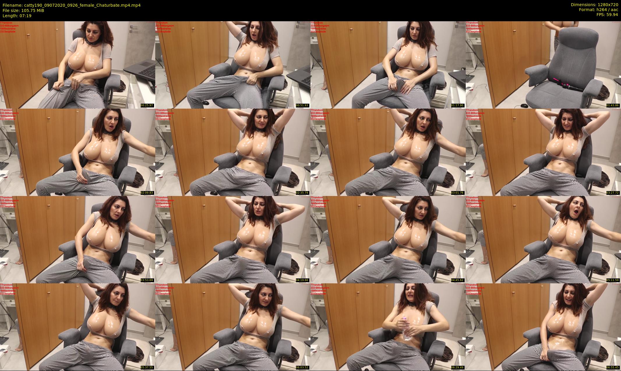 catty190 — 8 minute Chaturbate female cam show recording, 720p, Jul 9, 2020