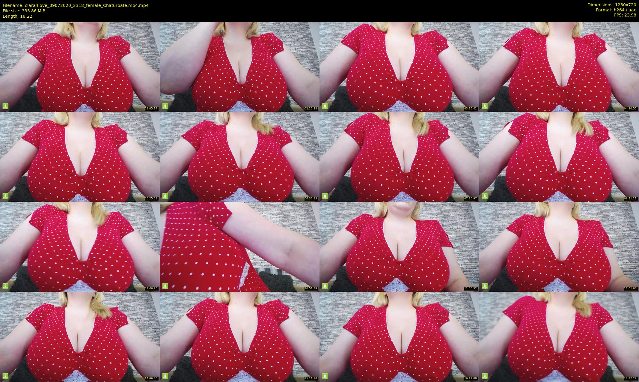 clara4love — 19 minute Chaturbate female cam show recording, 720p, Jul 9, 2020