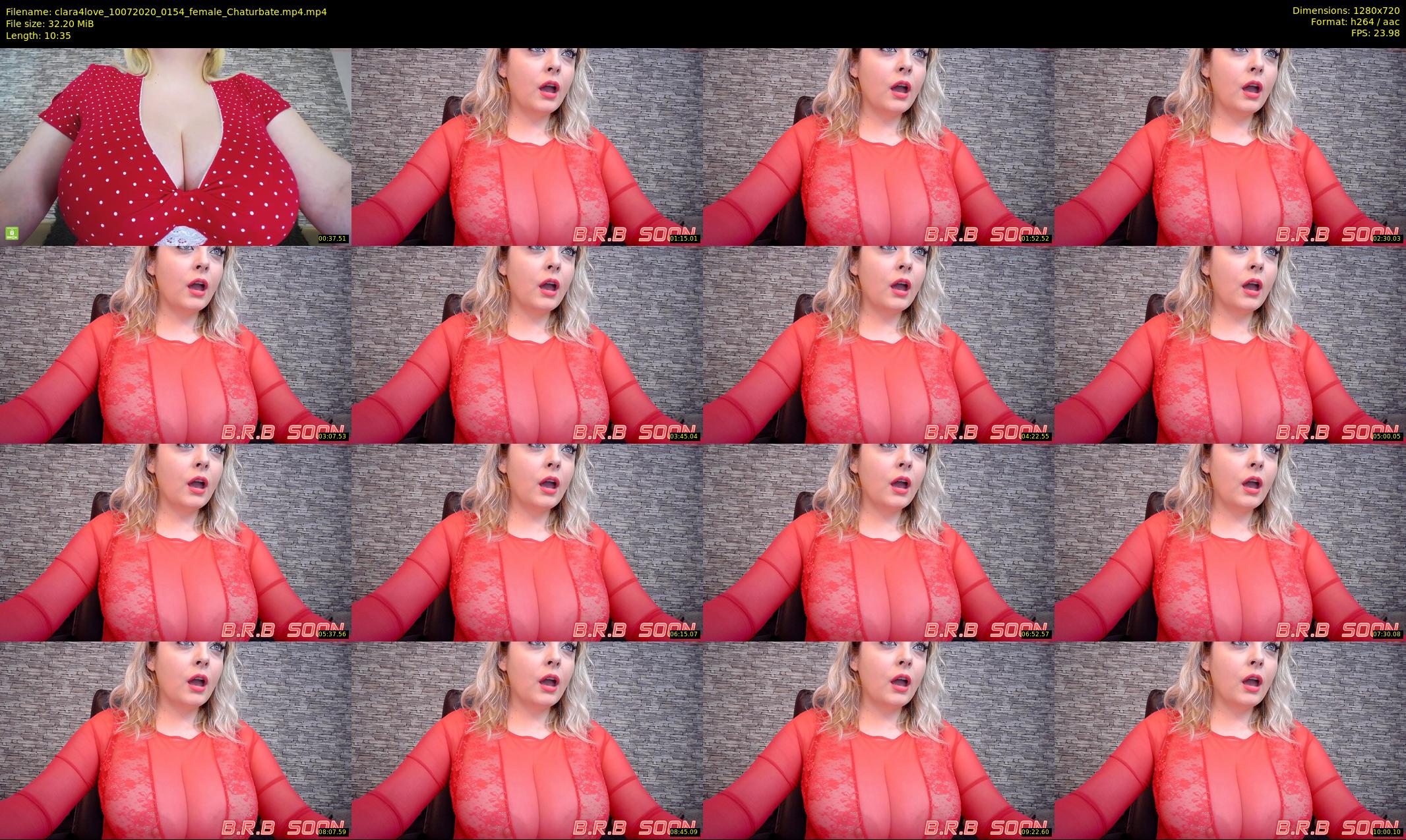 clara4love — 11 minute Chaturbate female cam show recording, 720p, Jul 10, 2020