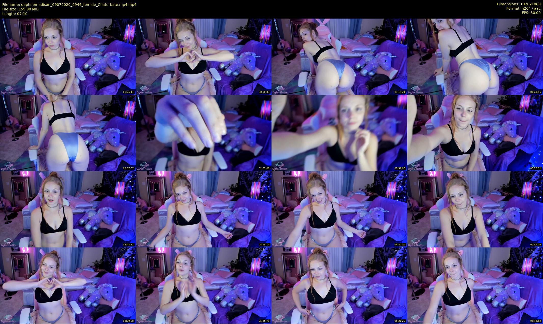 daphnemadison — 8 minute Chaturbate couple cam show recording, 1080p, Jul 9, 2020