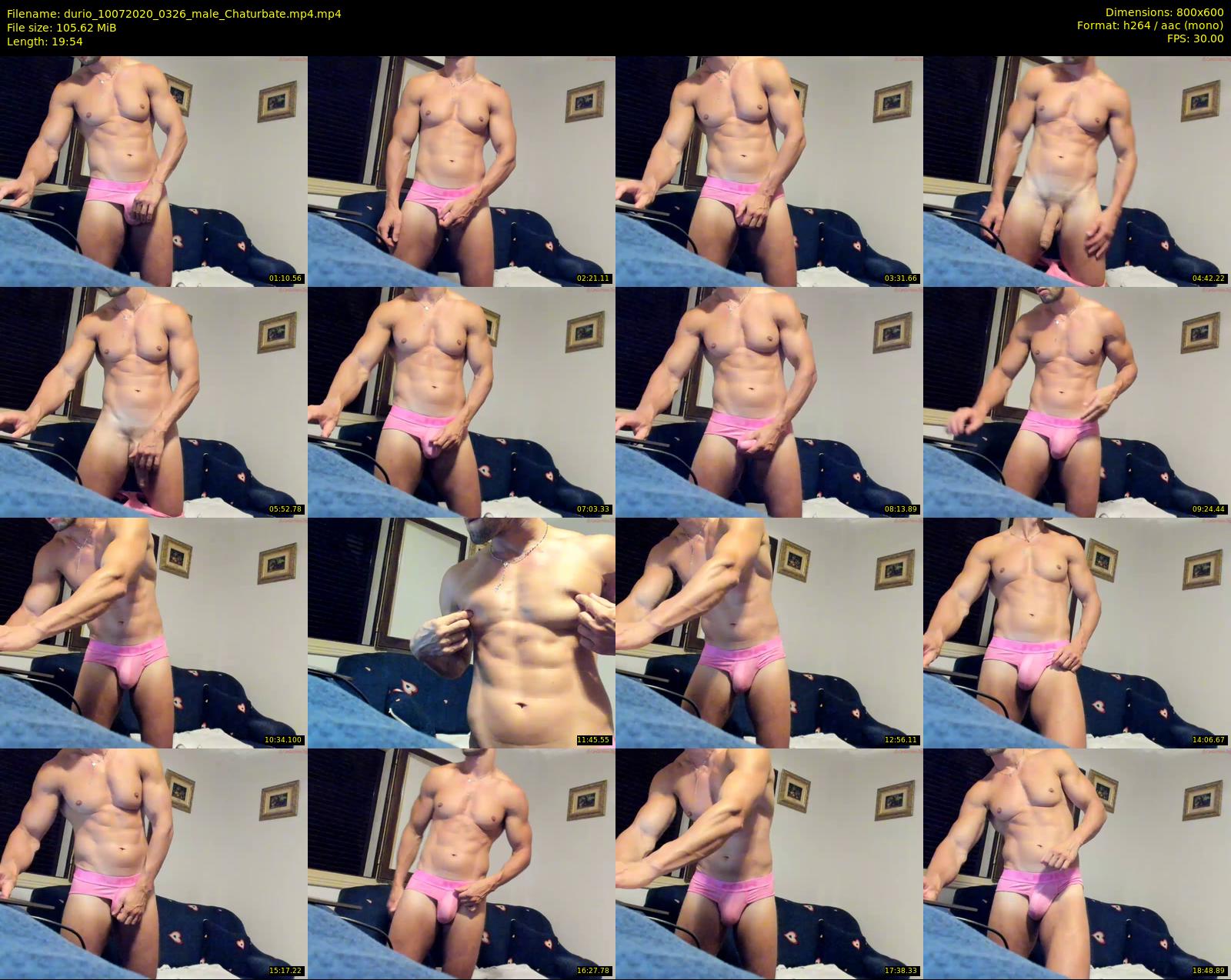 durio — 20 minute Chaturbate male cam show recording, 480p, Jul 10, 2020