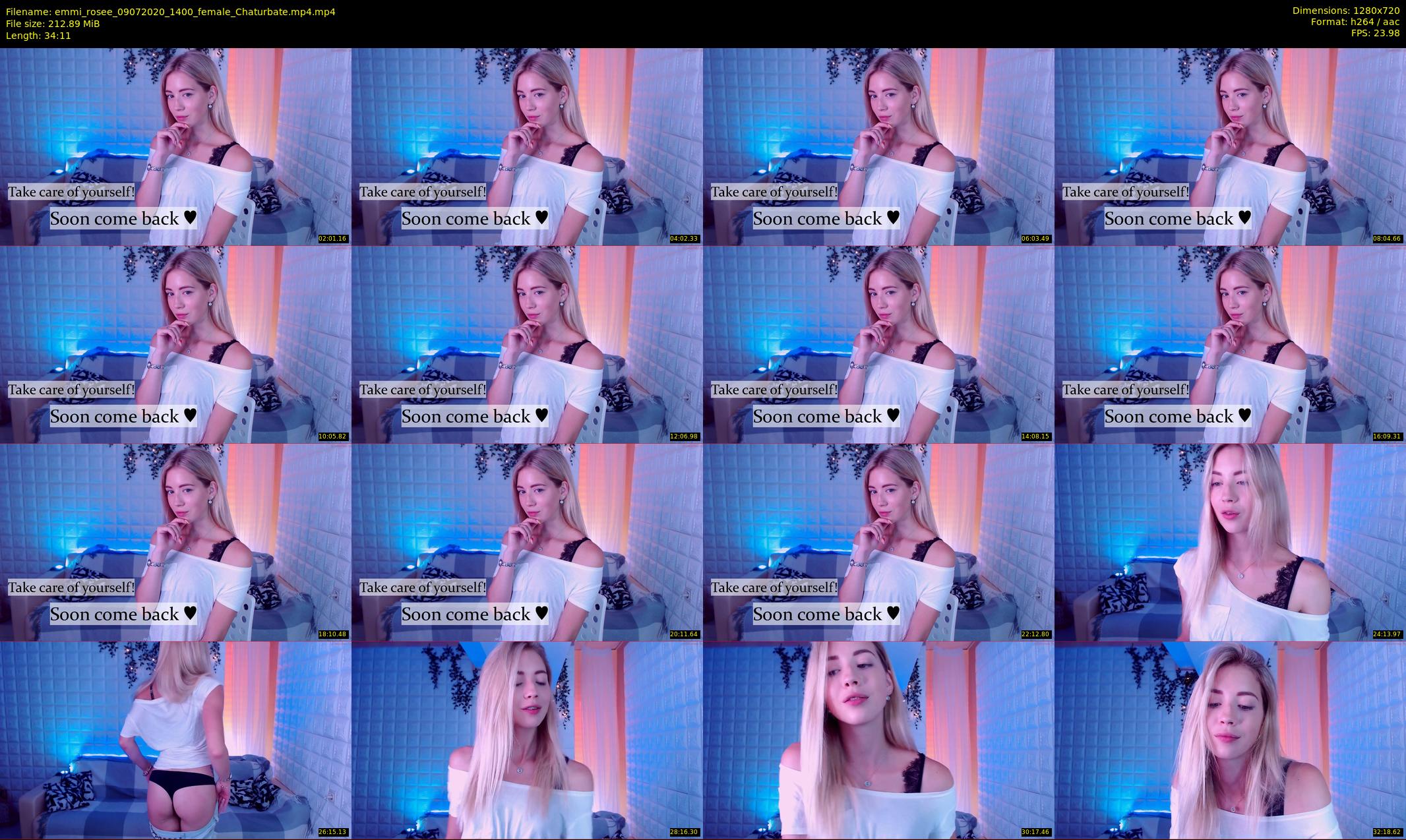 emmi_rosee — 35 minute Chaturbate female cam show recording, 720p, Jul 9, 2020