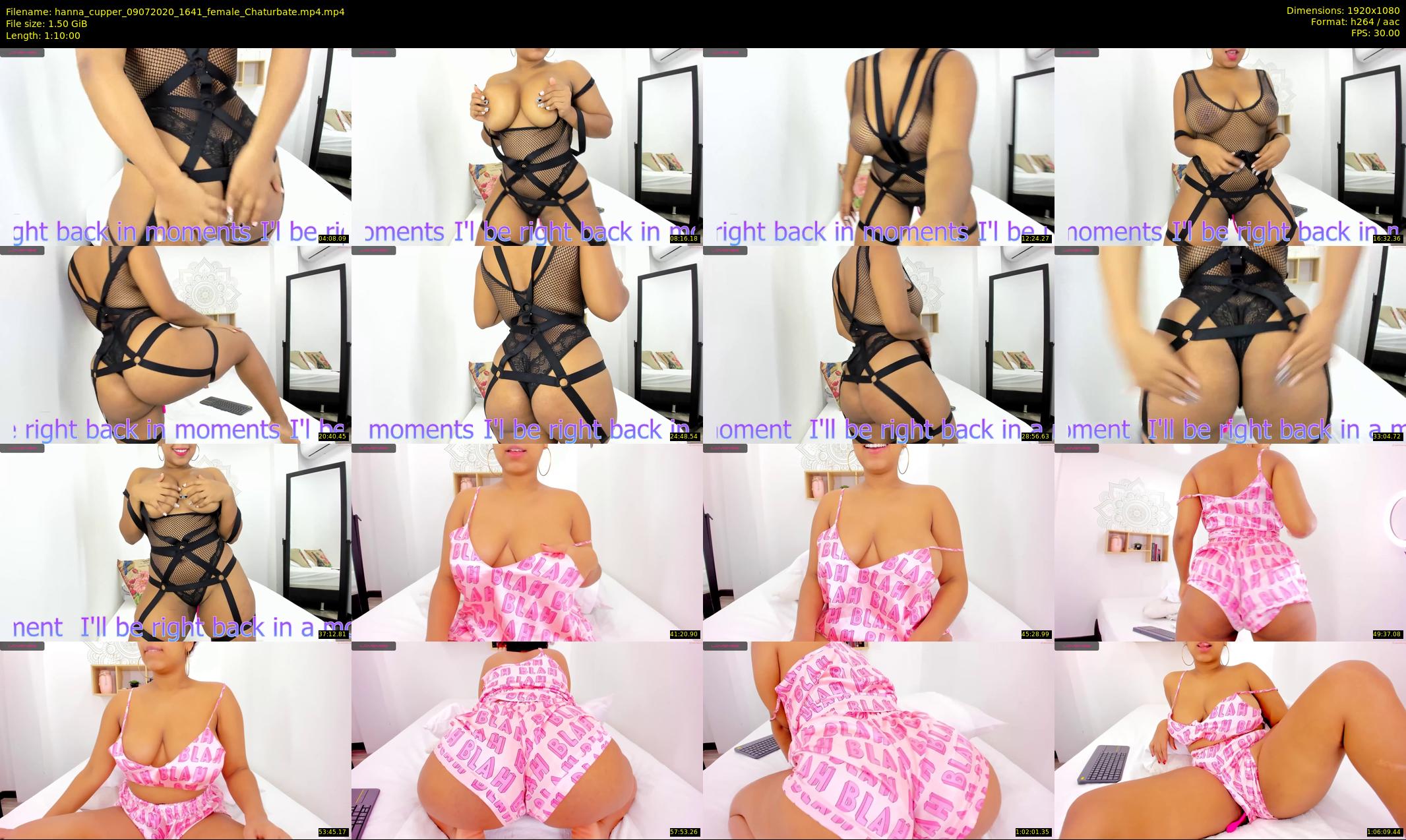 hanna_cupper — 70 minute Chaturbate female cam show recording, 1080p, Jul 9, 2020