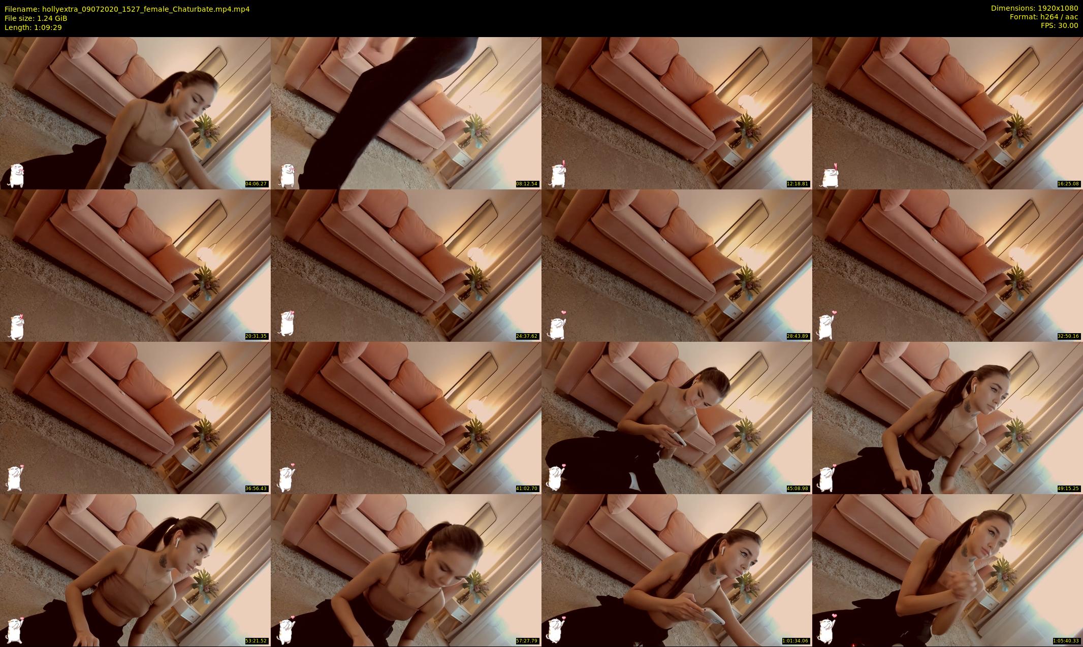 hollyextra — 70 minute Chaturbate female cam show recording, 1080p, Jul 9, 2020