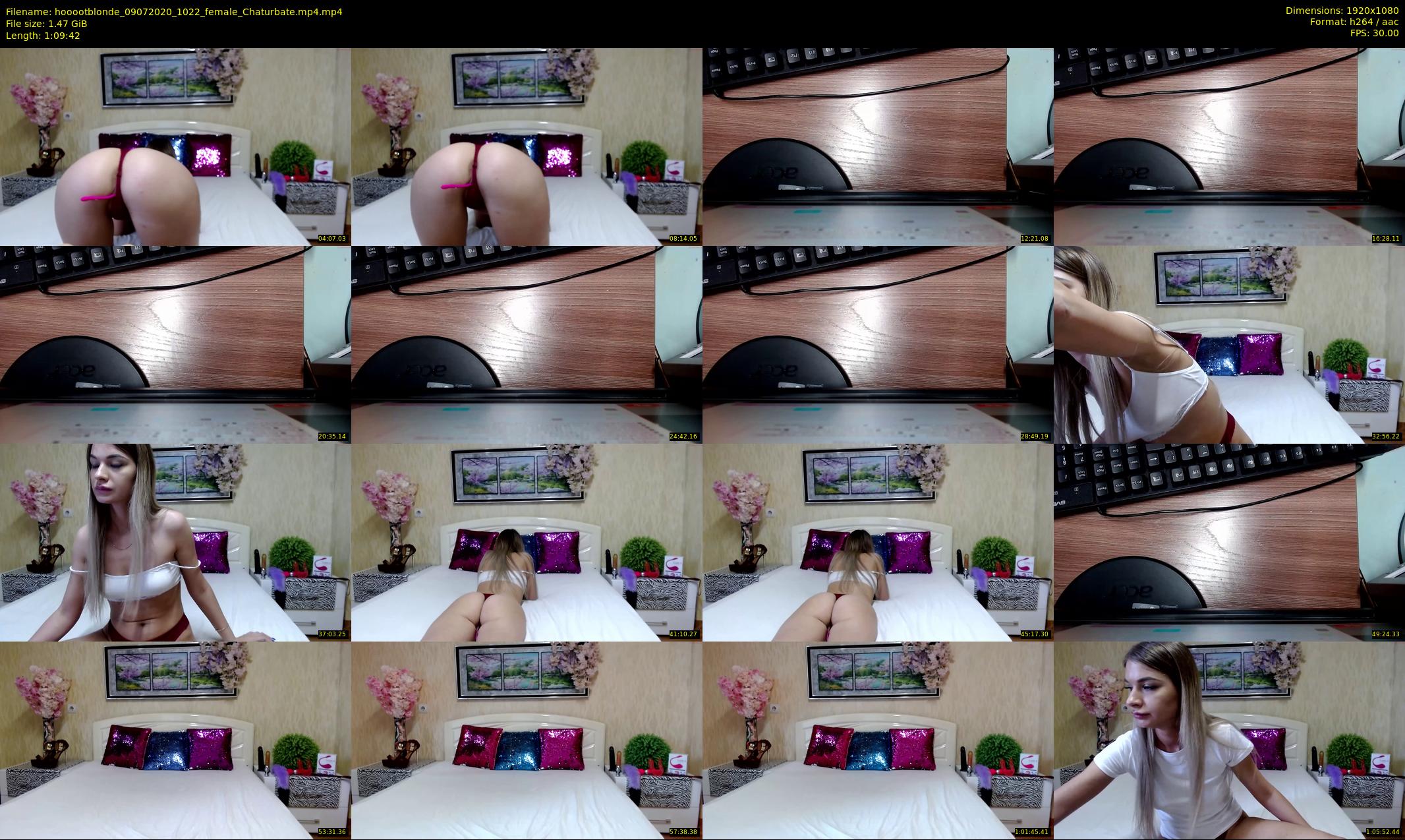 hooootblonde — 70 minute Chaturbate female cam show recording, 1080p, Jul 9, 2020
