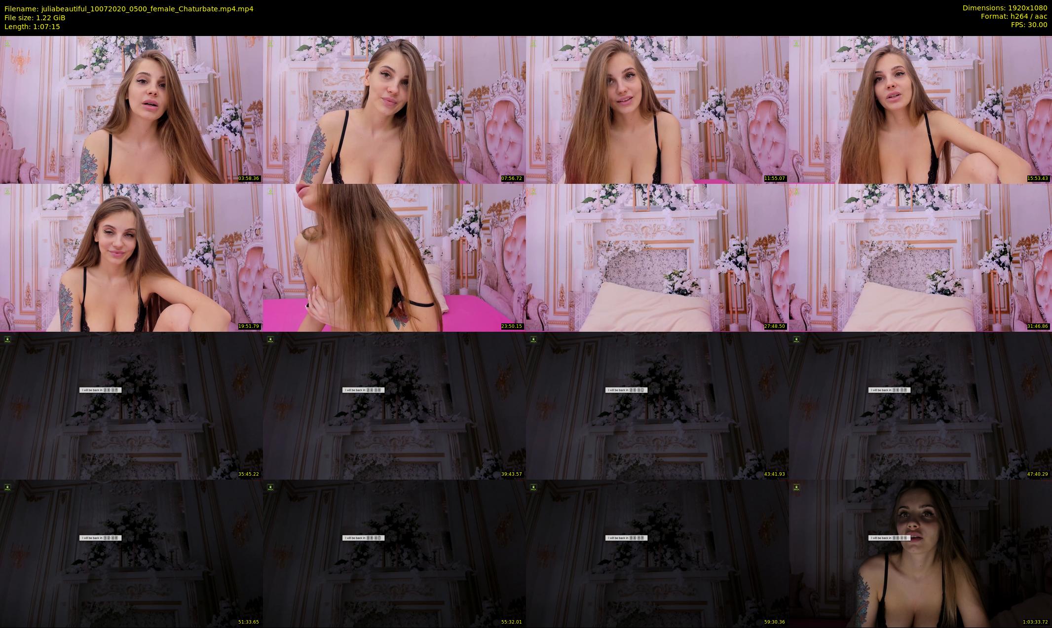 juliabeautiful — 68 minute Chaturbate female cam show recording, 1080p, Jul 10, 2020