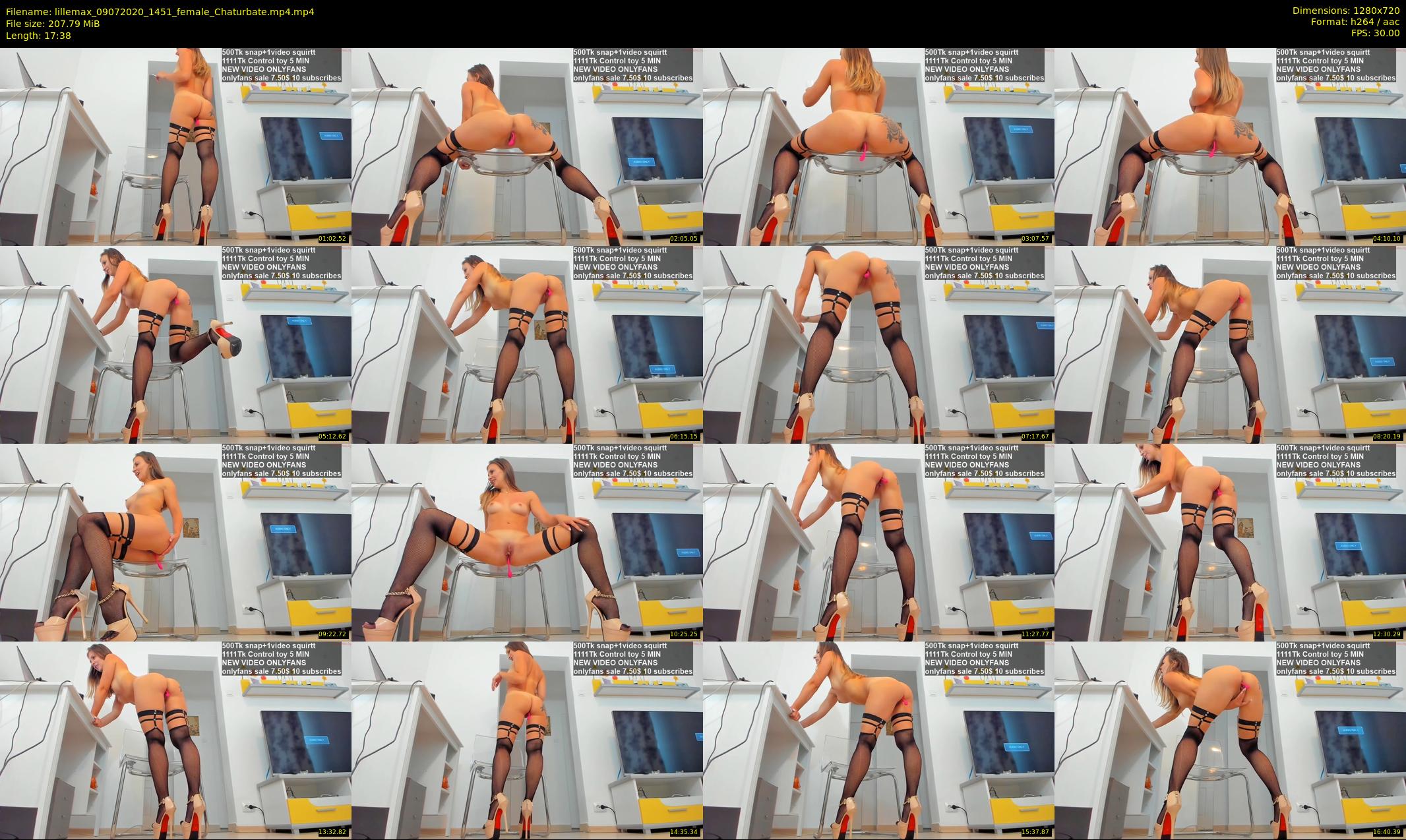 lillemax — 18 minute Chaturbate female cam show recording, 720p, Jul 9, 2020