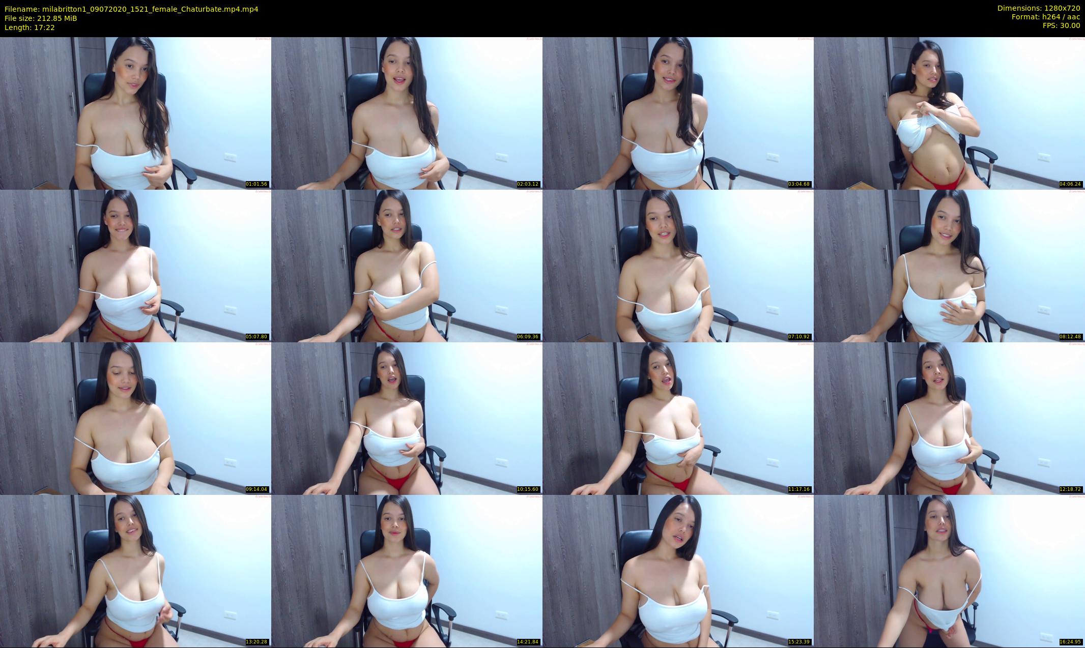 milabritton1 — 18 minute Chaturbate female cam show recording, 720p, Jul 9, 2020