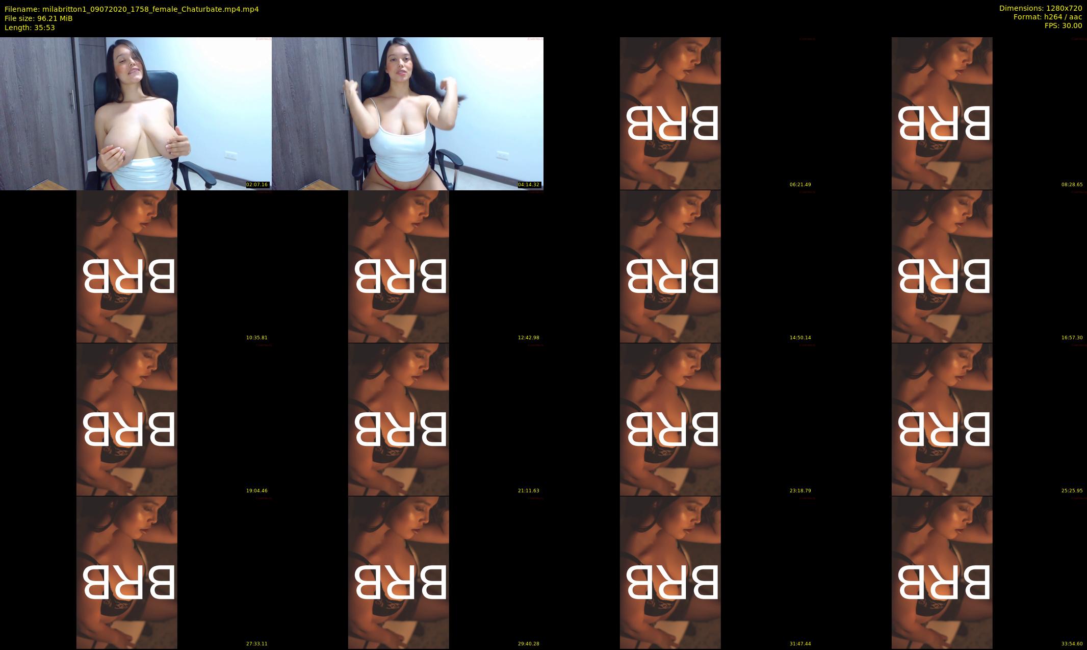 milabritton1 — 36 minute Chaturbate female cam show recording, 720p, Jul 9, 2020