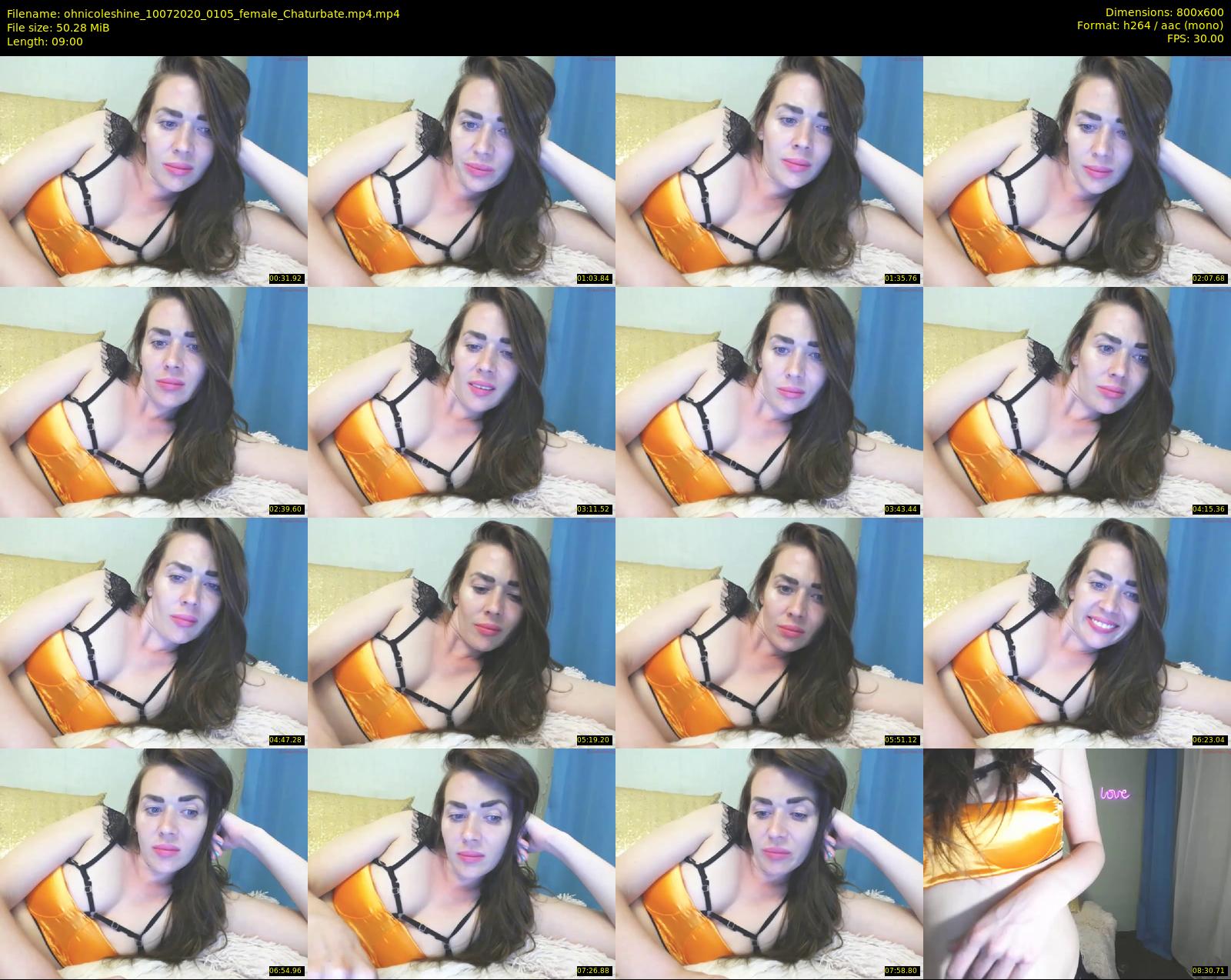 ohnicoleshine — 9 minute Chaturbate female cam show recording, 480p, Jul 10, 2020