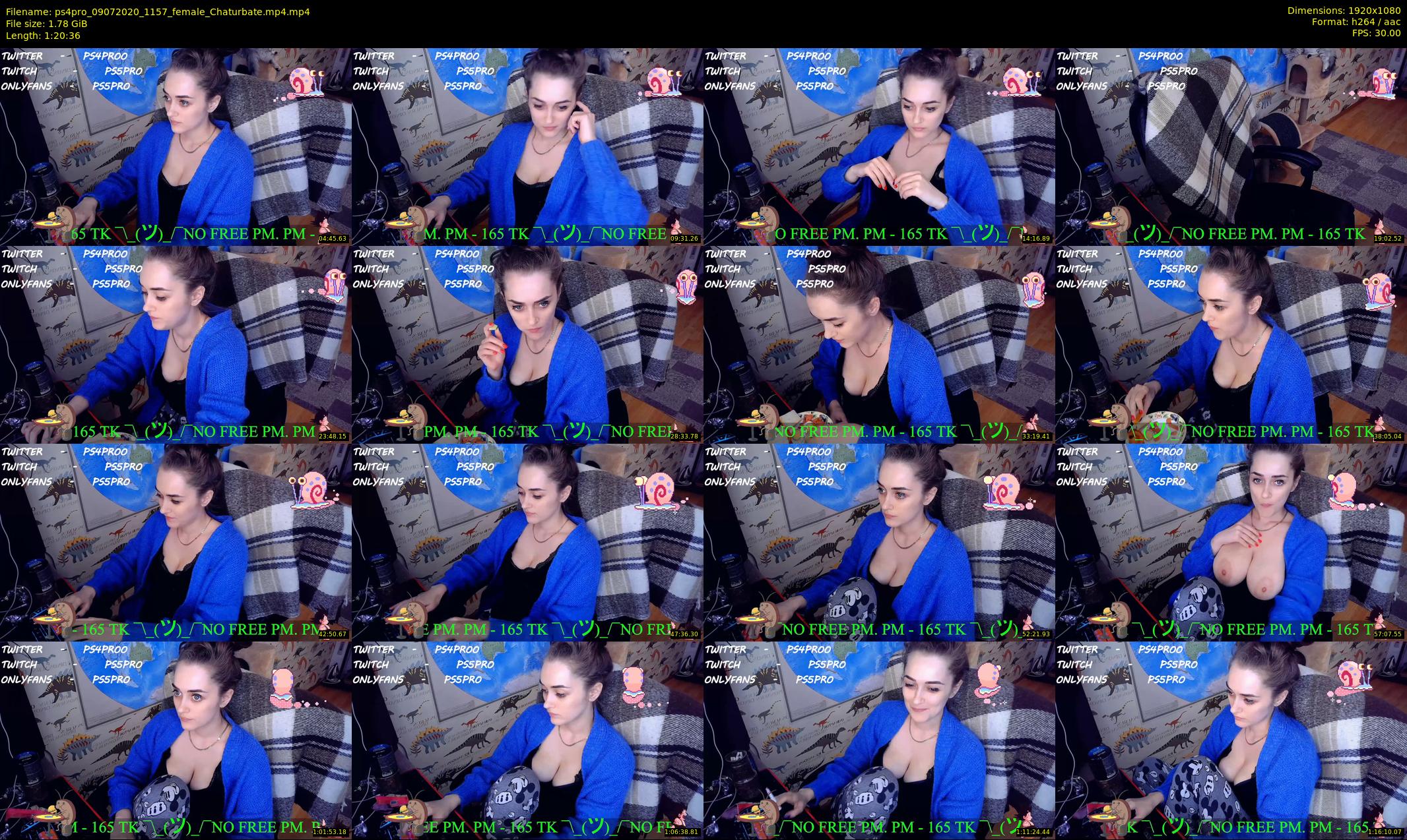 ps4pro — 81 minute Chaturbate female cam show recording, 1080p, Jul 9, 2020