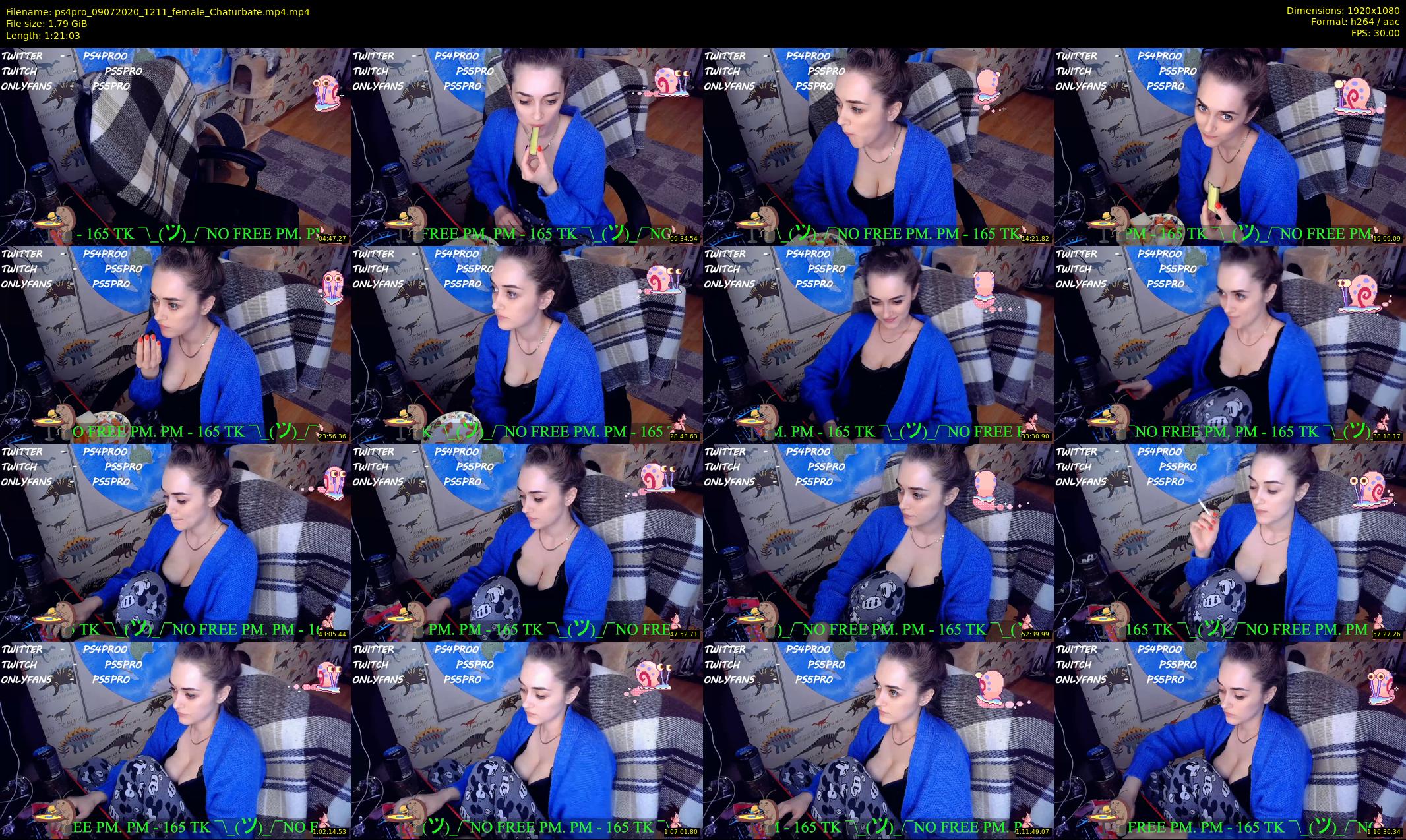 ps4pro — 82 minute Chaturbate female cam show recording, 1080p, Jul 9, 2020