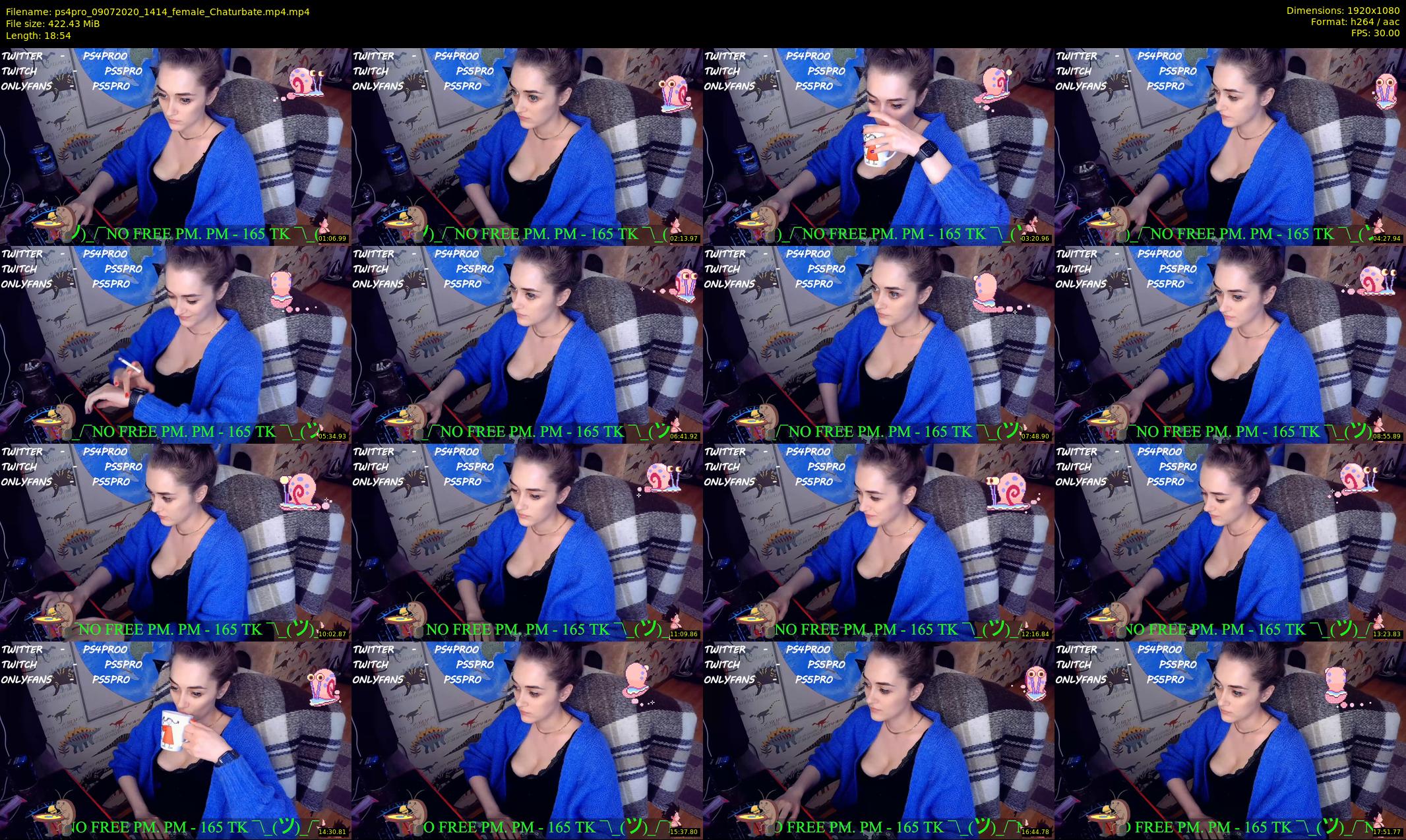 ps4pro — 19 minute Chaturbate female cam show recording, 1080p, Jul 9, 2020