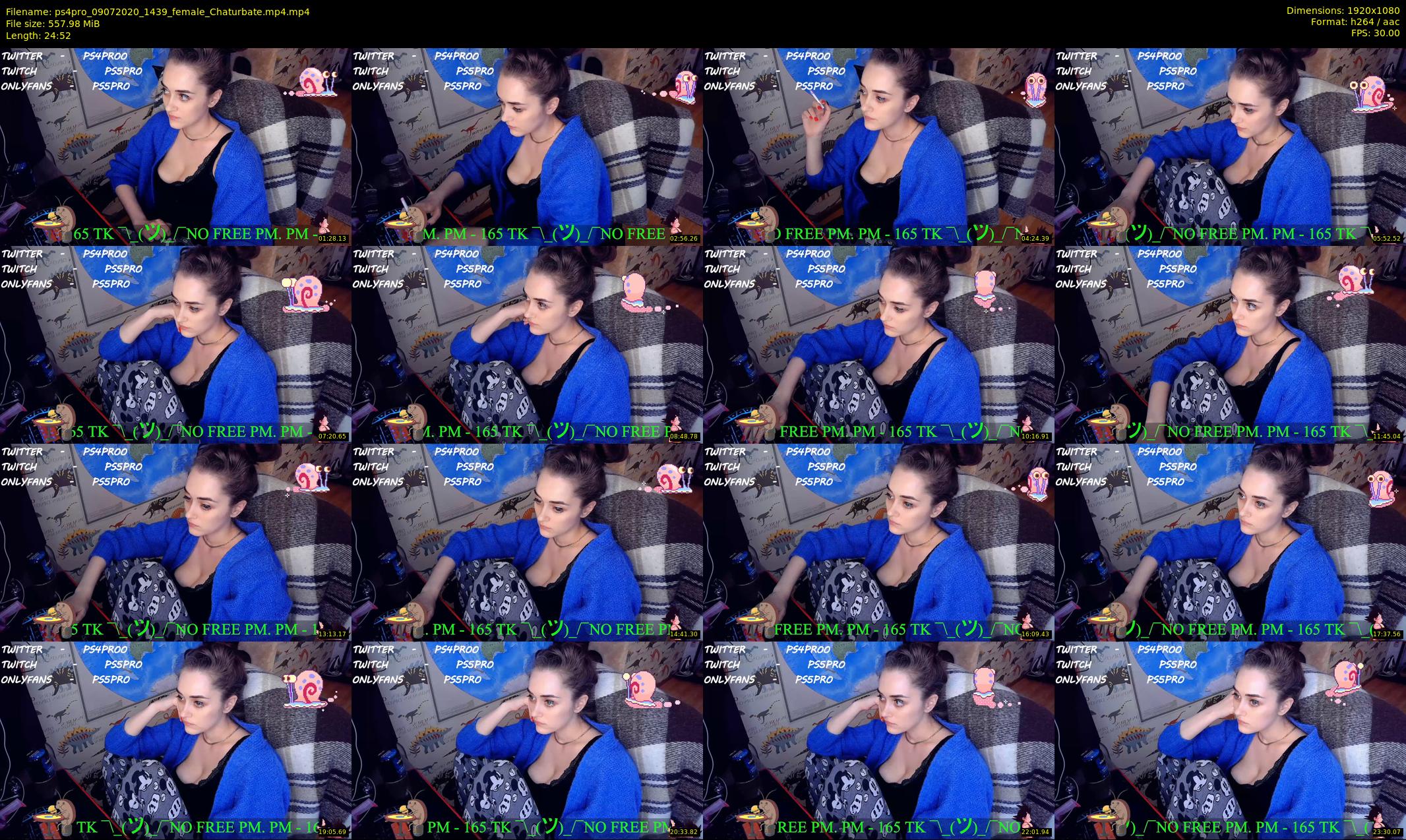 ps4pro — 25 minute Chaturbate female cam show recording, 1080p, Jul 9, 2020
