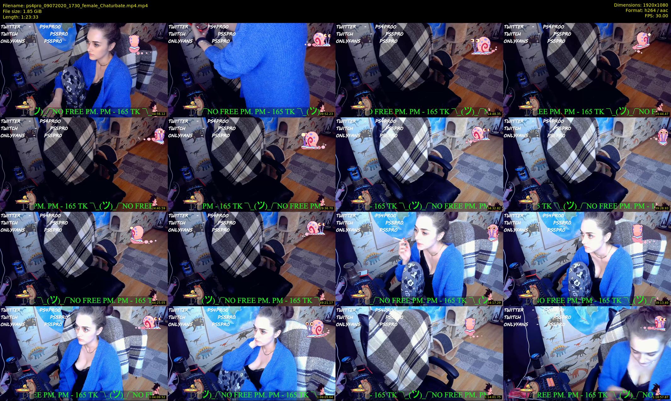 ps4pro — 84 minute Chaturbate female cam show recording, 1080p, Jul 9, 2020