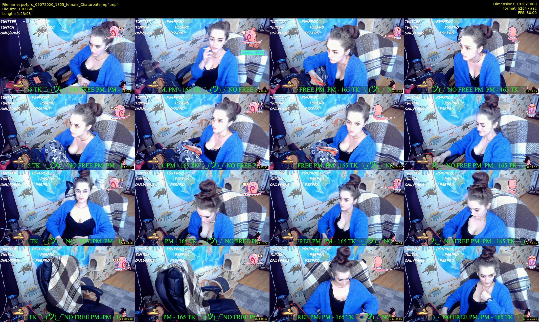 ps4pro — 84 minute Chaturbate female cam show recording, 1080p, Jul 9, 2020