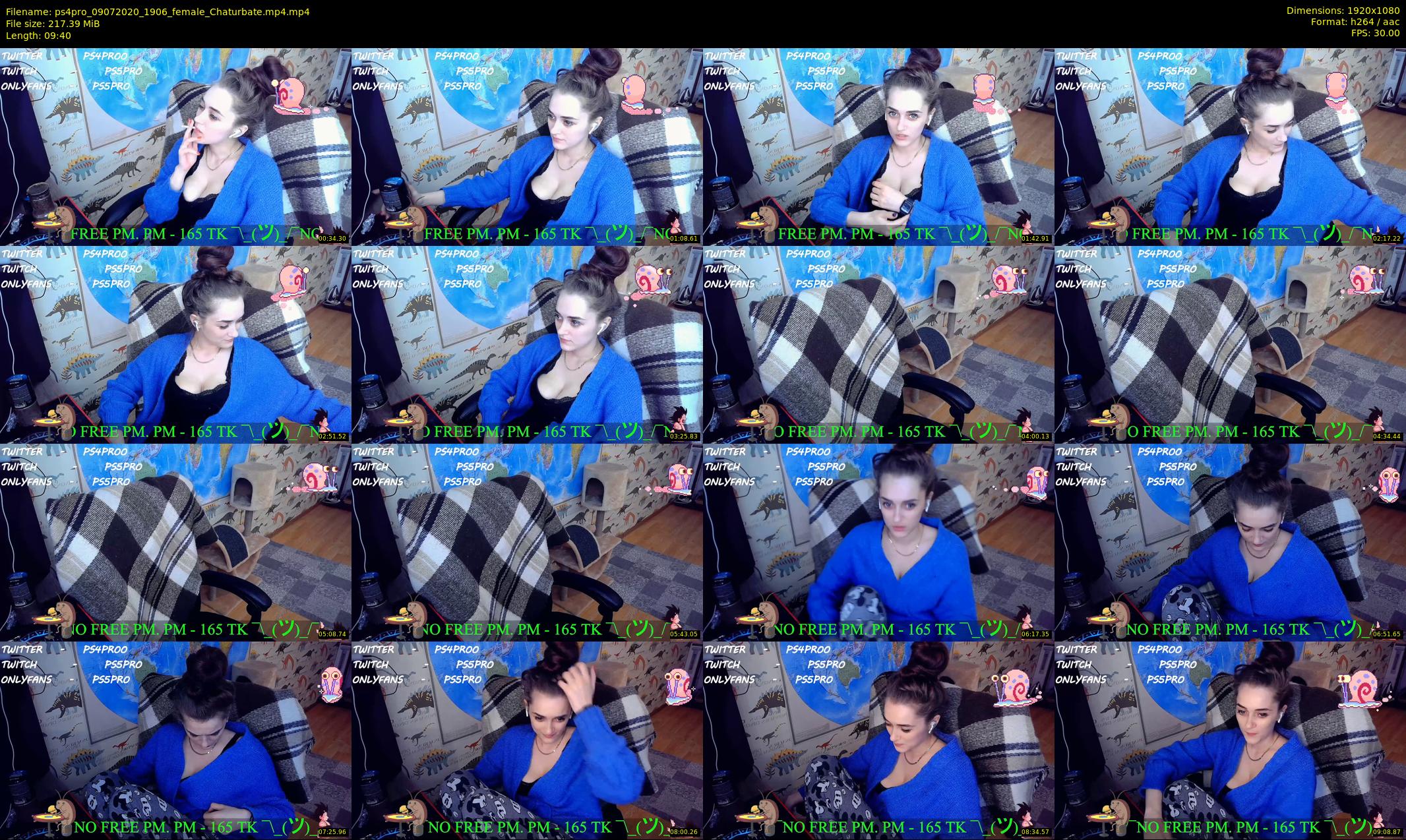 ps4pro — 10 minute Chaturbate female cam show recording, 1080p, Jul 9, 2020