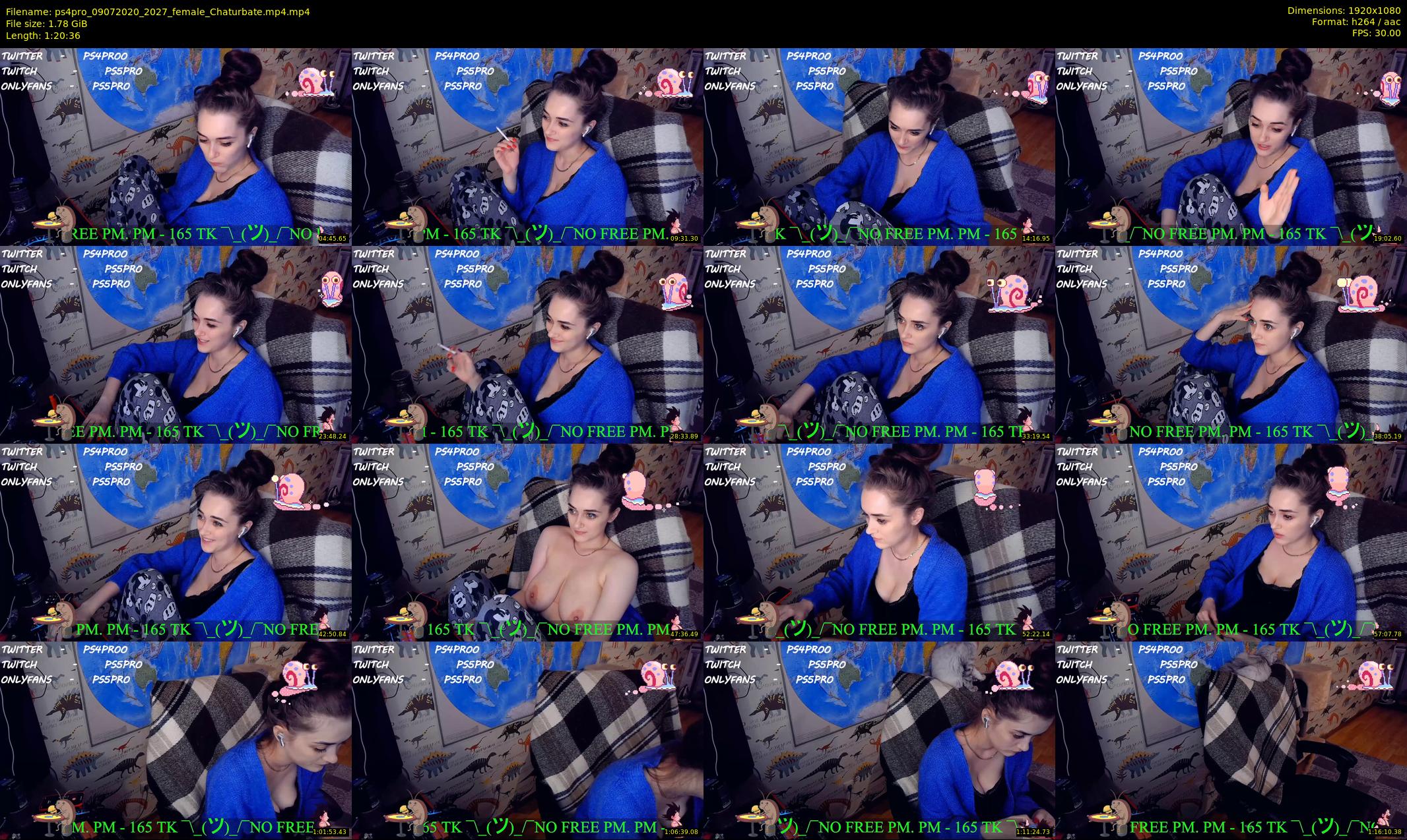 ps4pro — 81 minute Chaturbate female cam show recording, 1080p, Jul 9, 2020
