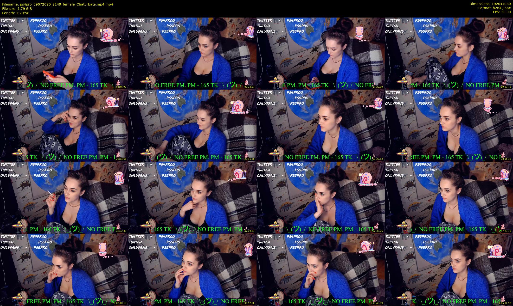 ps4pro — 81 minute Chaturbate female cam show recording, 1080p, Jul 9, 2020