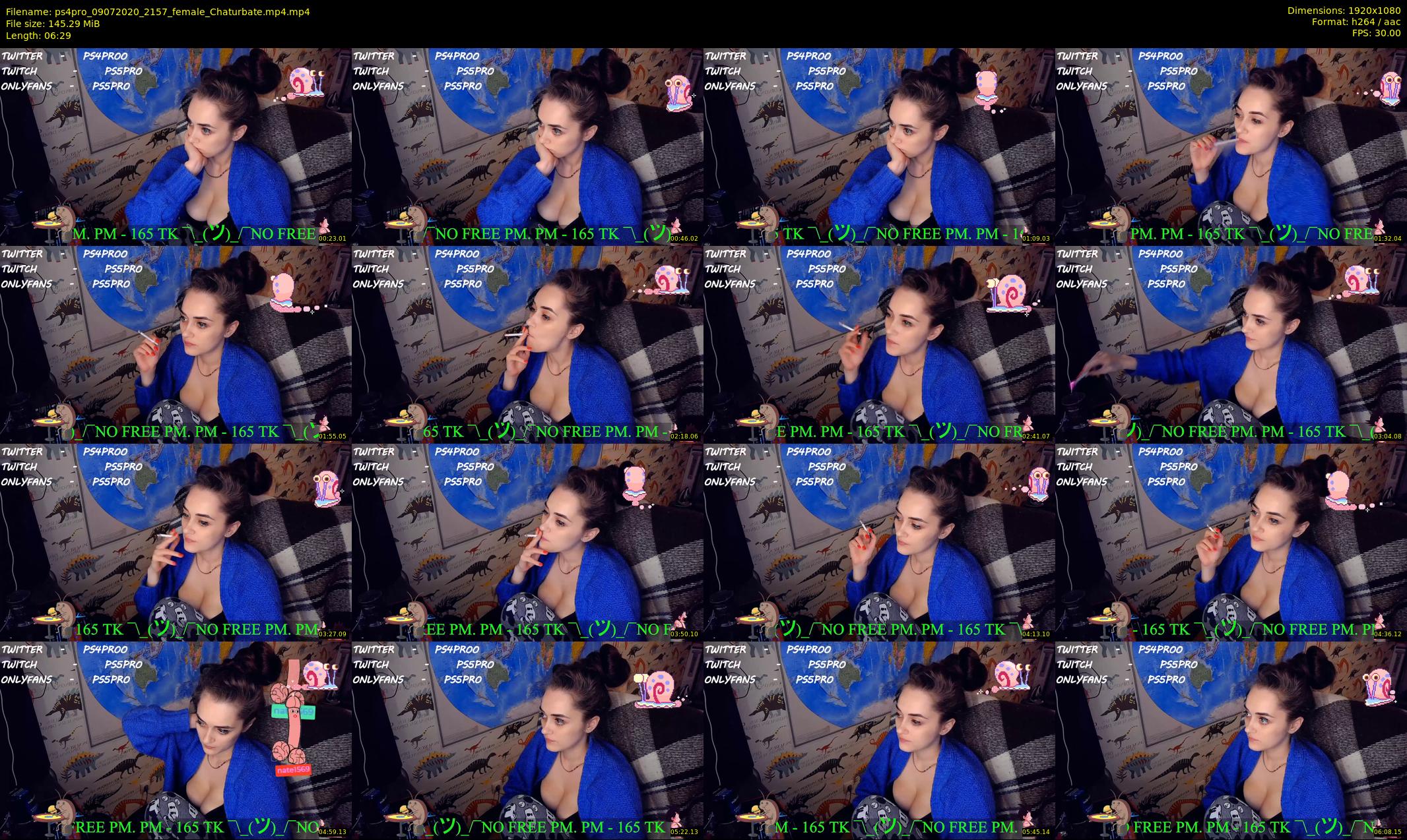 ps4pro — 7 minute Chaturbate female cam show recording, 1080p, Jul 9, 2020
