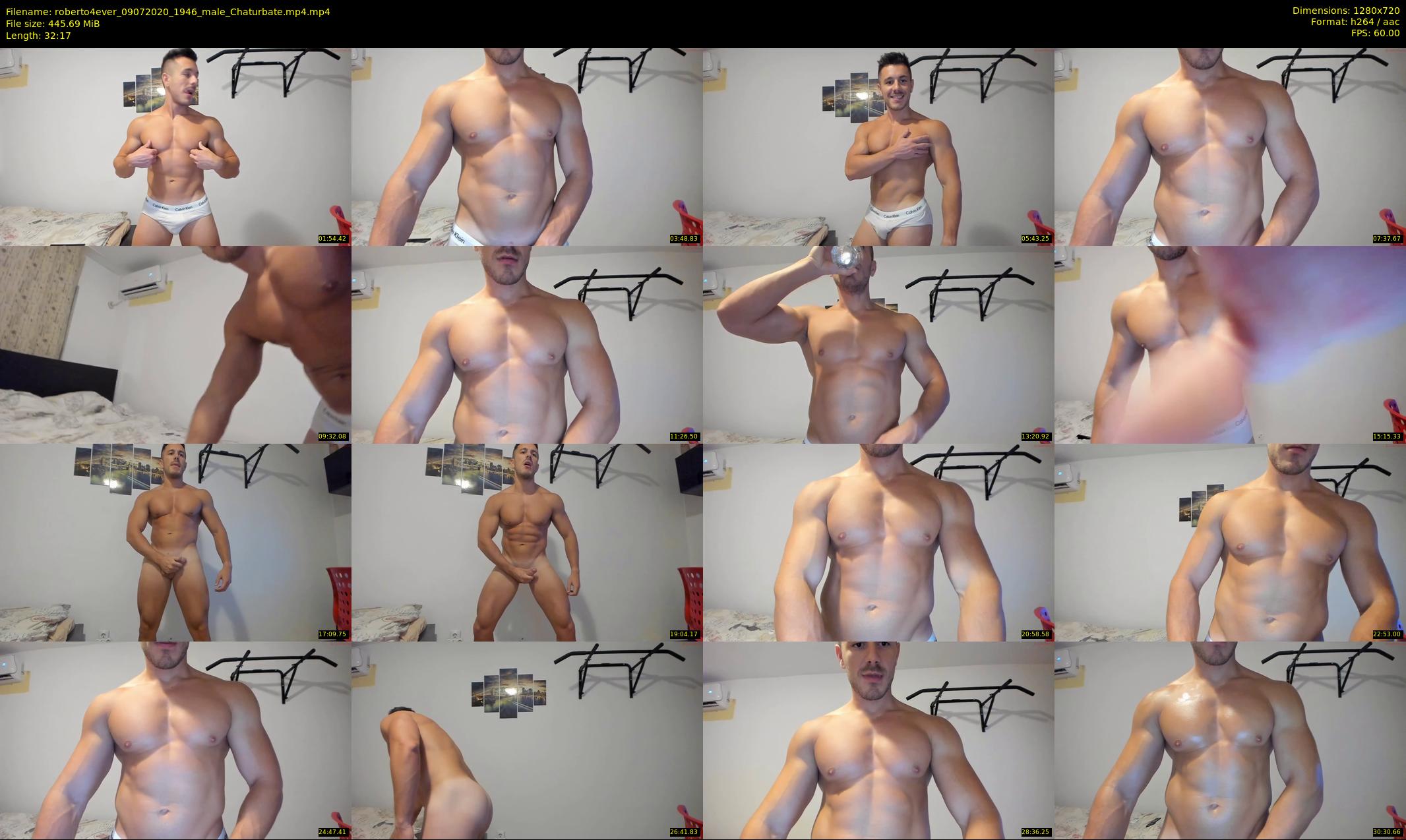 roberto4ever — 33 minute Chaturbate male cam show recording, 720p, Jul 9, 2020
