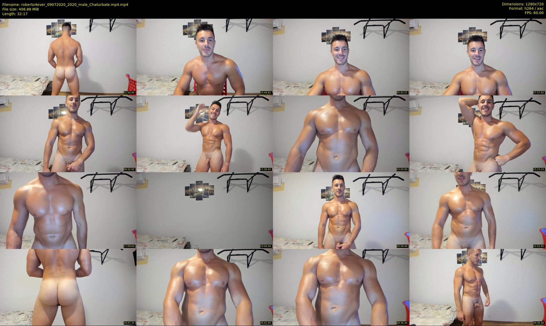 roberto4ever — 33 minute Chaturbate male cam show recording, 720p, Jul 9, 2020