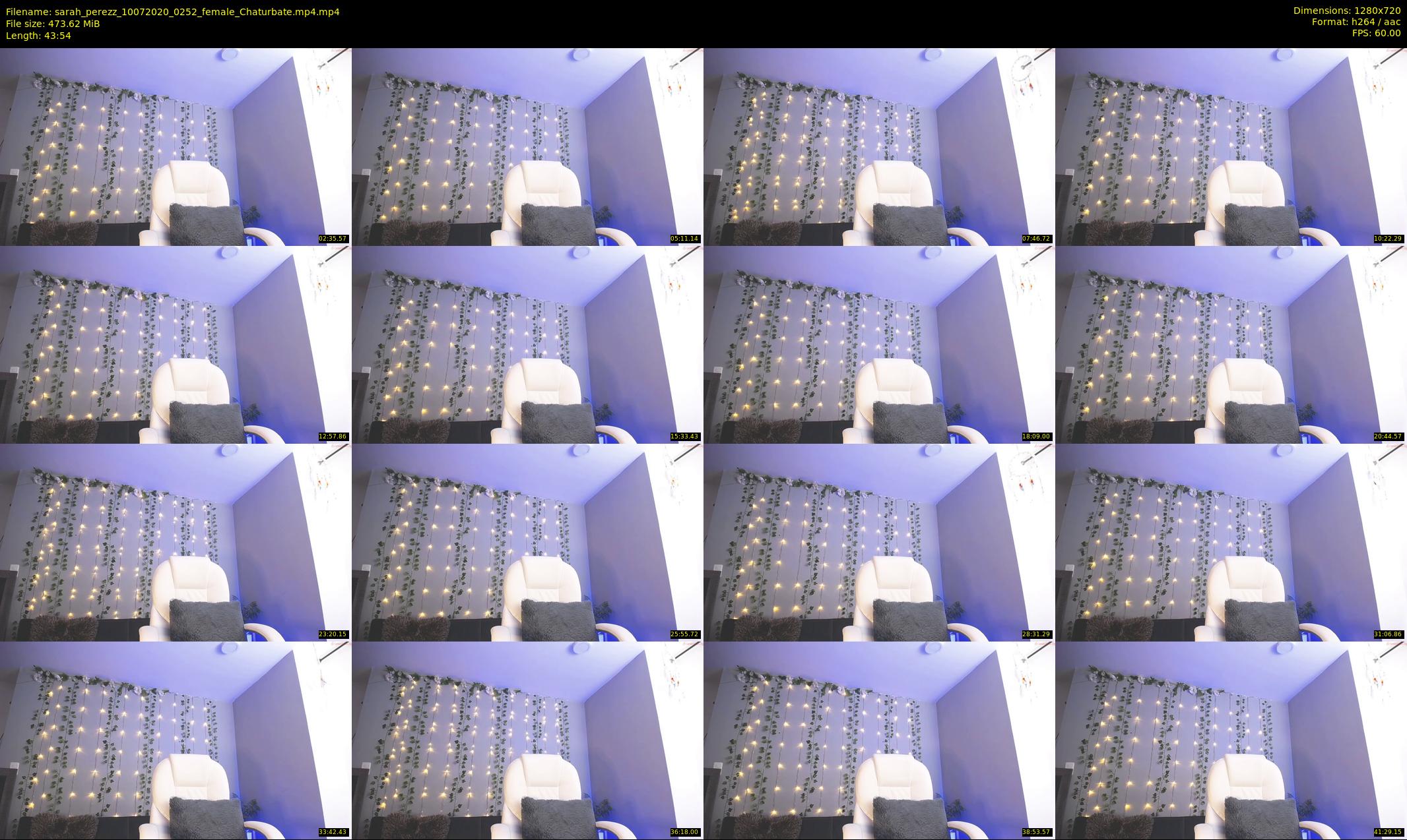 sarah_perezz — 44 minute Chaturbate female cam show recording, 720p, Jul 10, 2020