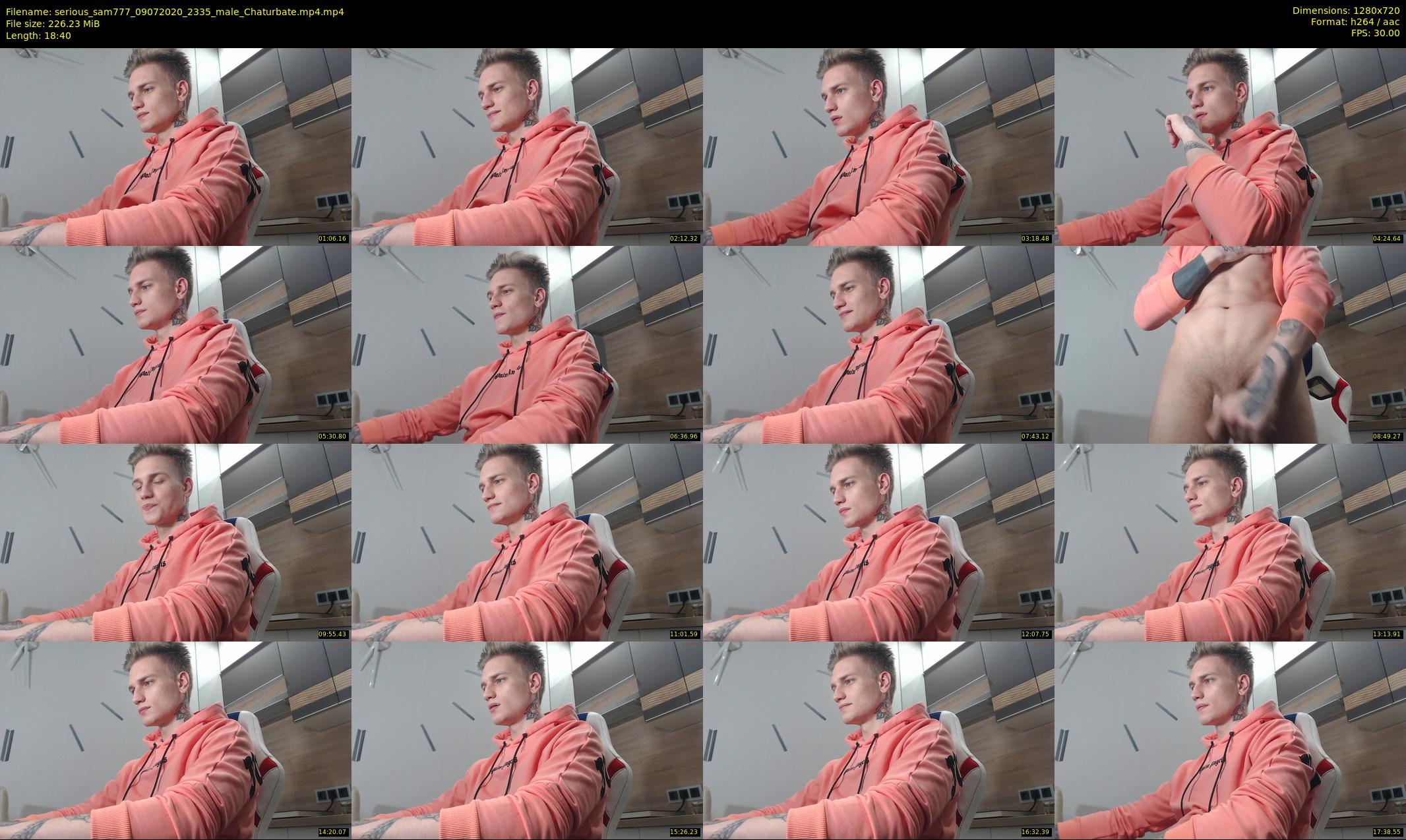 serious_sam777 — 19 minute Chaturbate male cam show recording, 720p, Jul 9, 2020