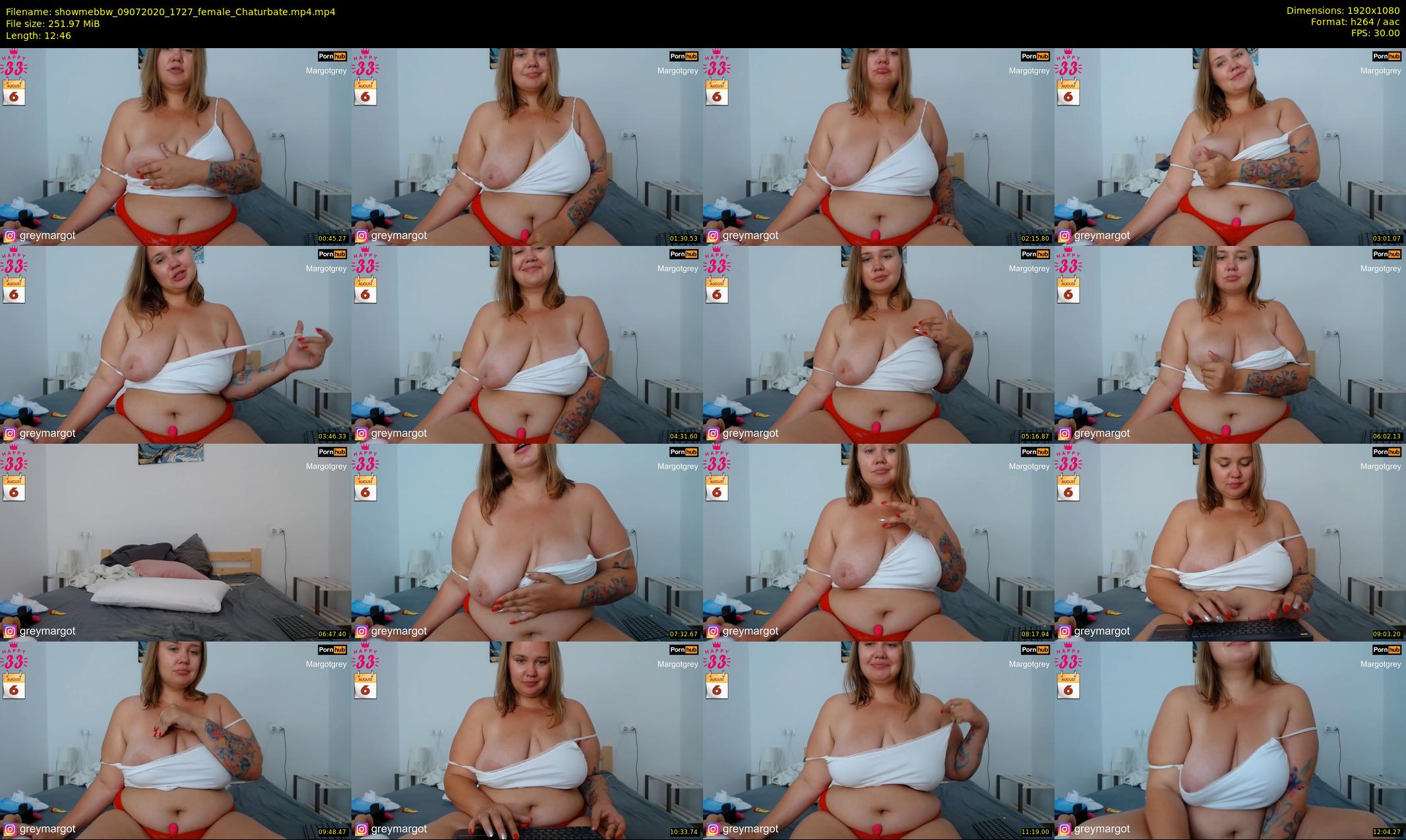 showmebbw — 13 minute Chaturbate female cam show recording, 1080p, Jul 9, 2020
