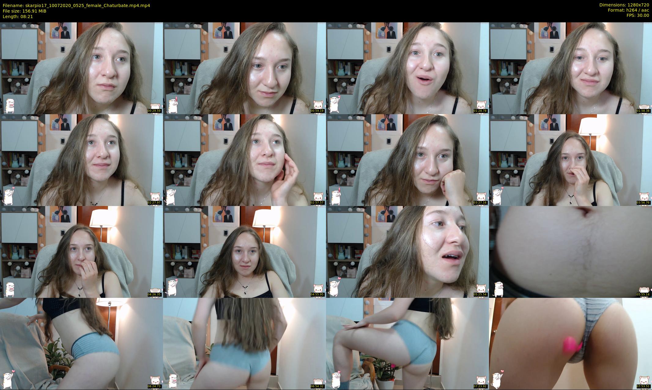 skarpio17 — 9 minute Chaturbate female cam show recording, 720p, Jul 10, 2020