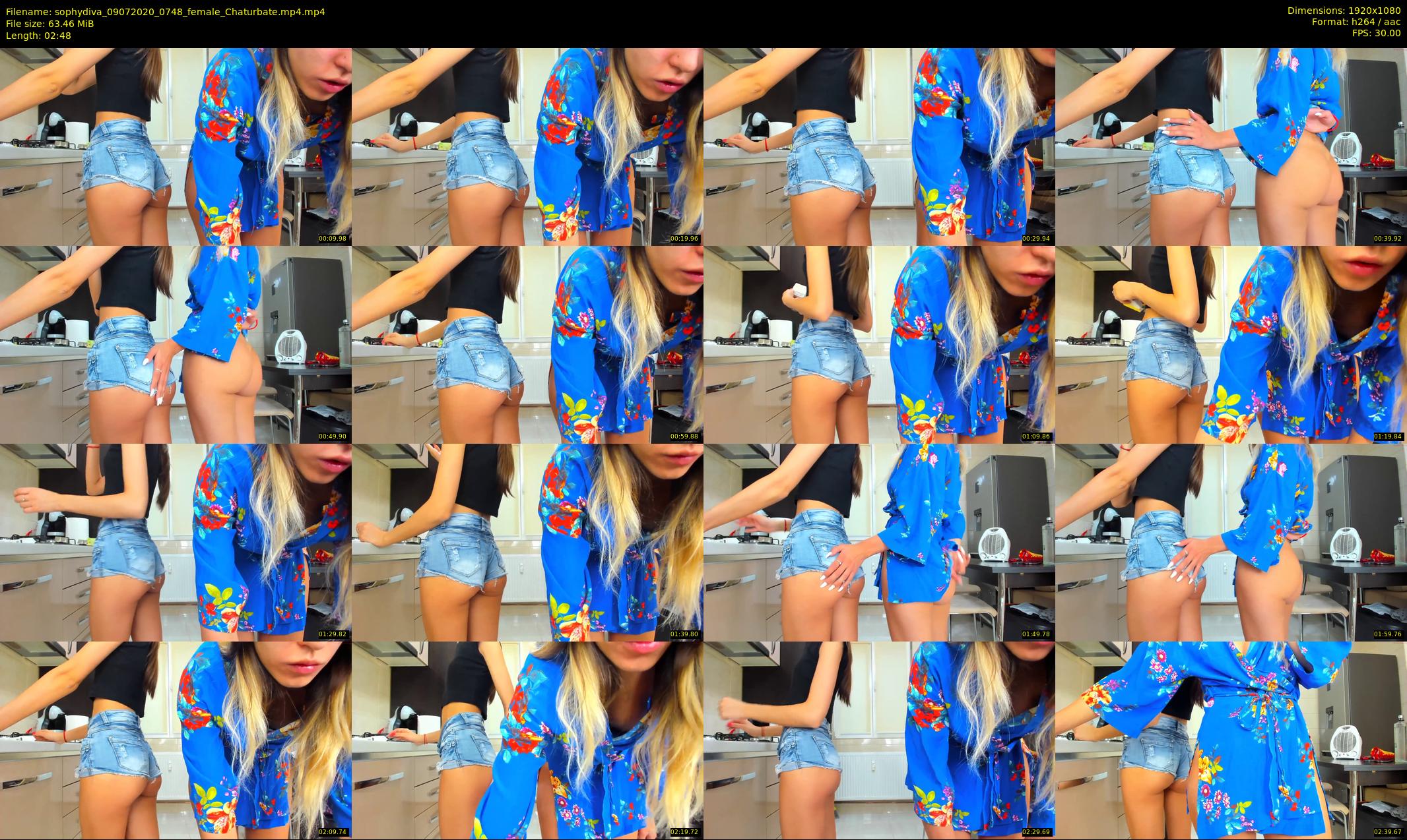 sophydiva — 3 minute Chaturbate female cam show recording, 1080p, Jul 9, 2020