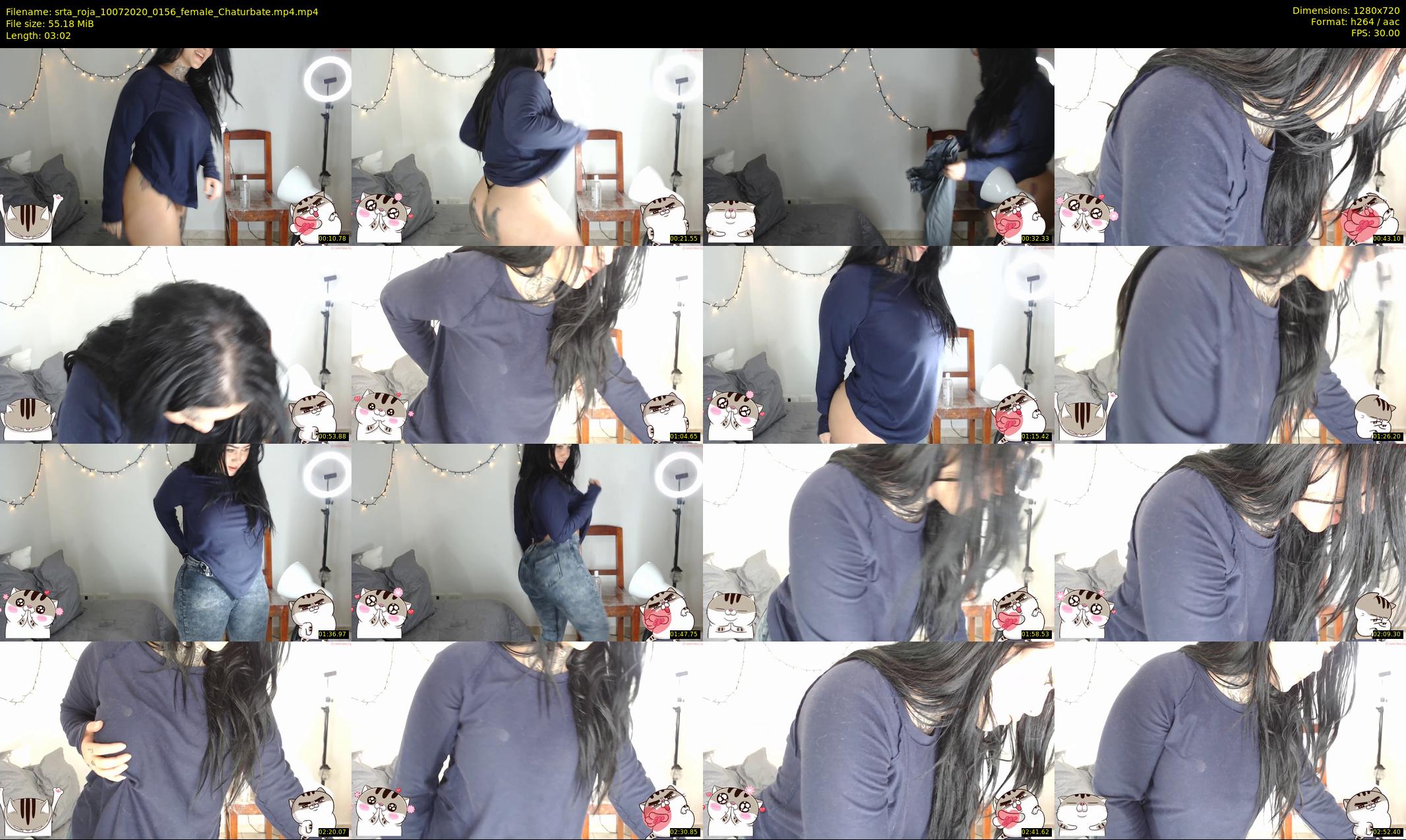srta_roja — 4 minute Chaturbate female cam show recording, 720p, Jul 10, 2020