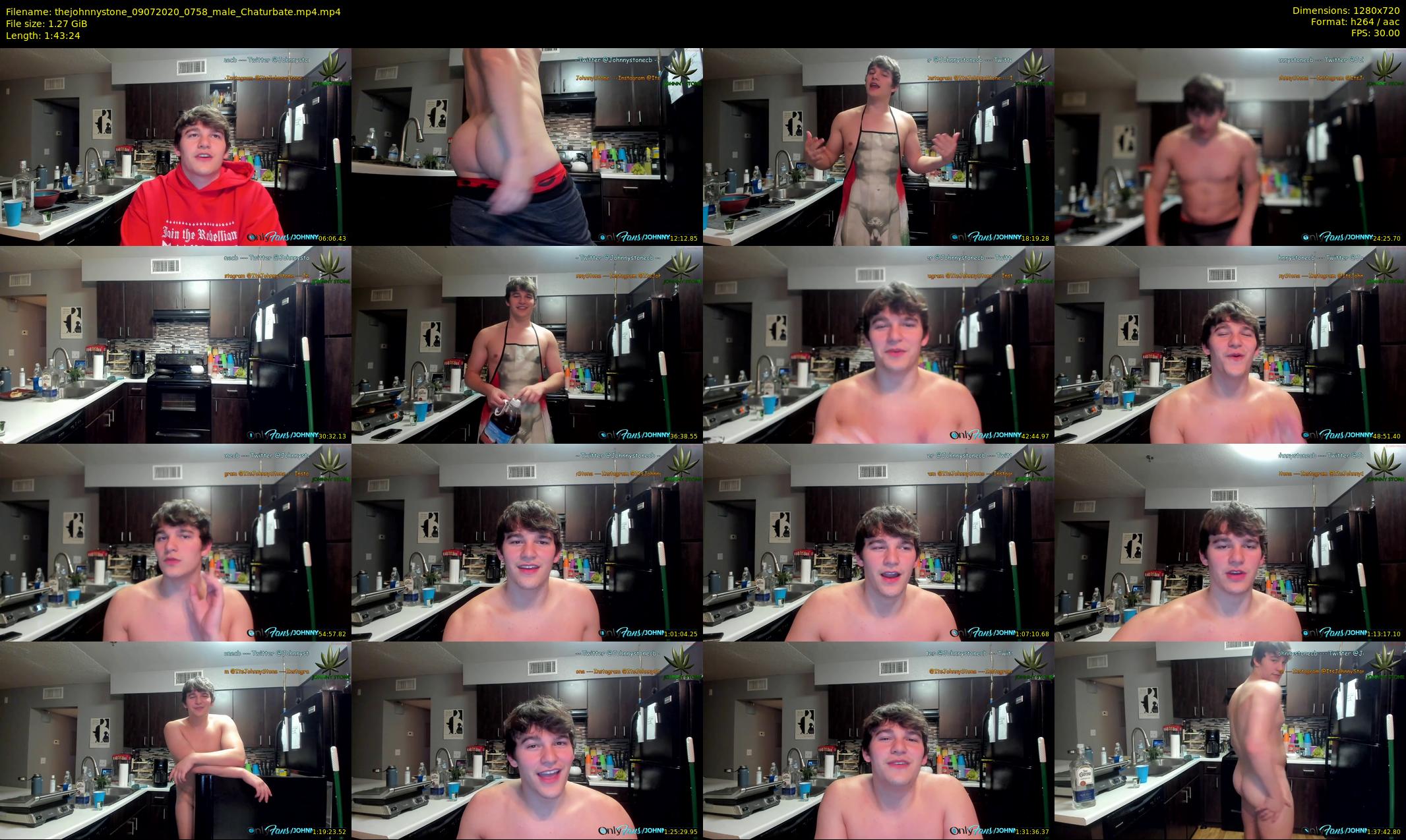 thejohnnystone — 104 minute Chaturbate male cam show recording, 720p, Jul 9, 2020