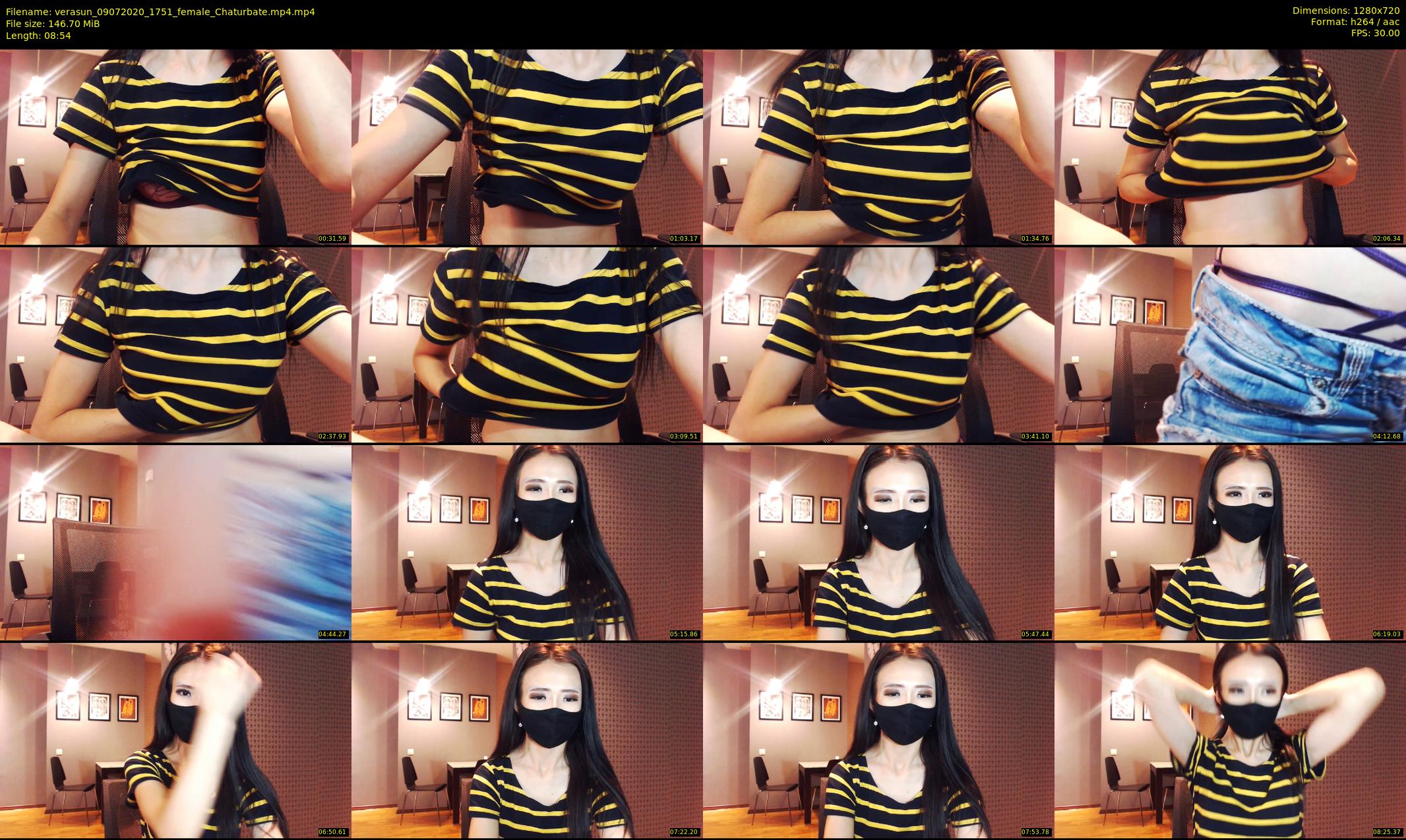 verasun — 9 minute Chaturbate female cam show recording, 720p, Jul 9, 2020