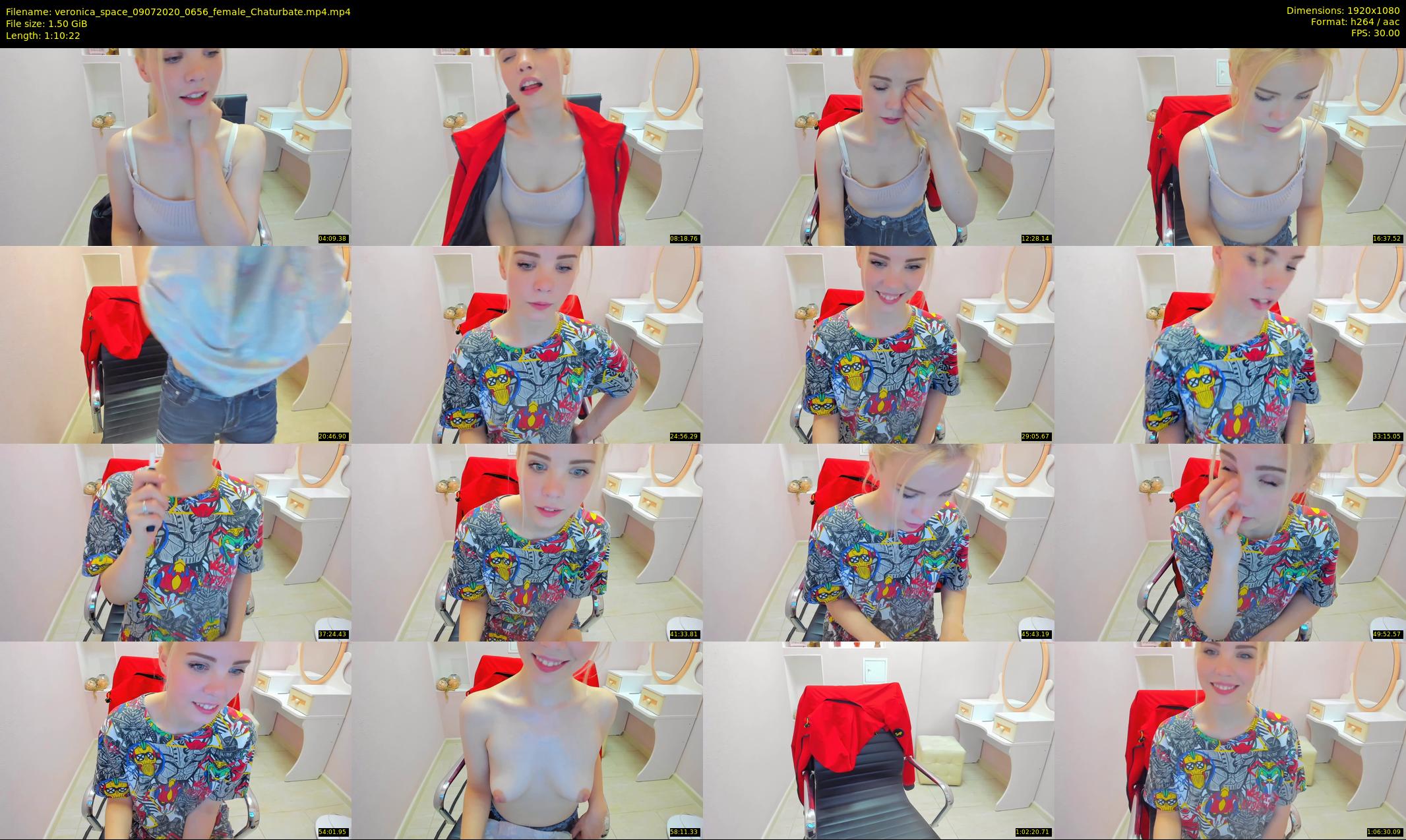 veronica_space — 71 minute Chaturbate female cam show recording, 1080p, Jul 9, 2020