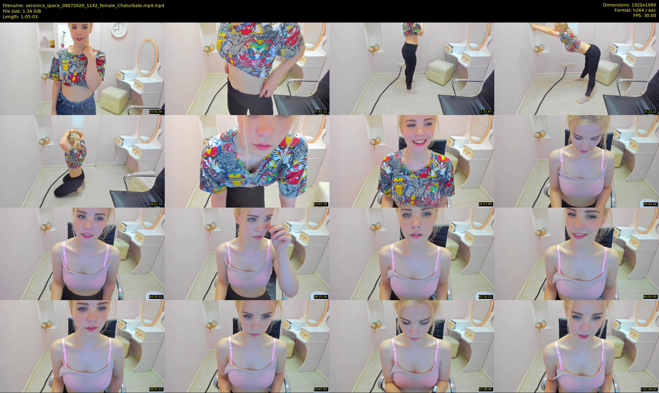 veronica_space — 66 minute Chaturbate female cam show recording, 1080p, Jul 9, 2020