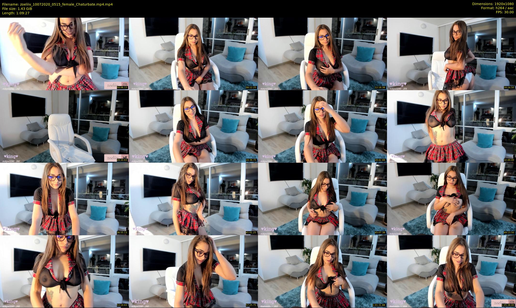 zoeliiv — 70 minute Chaturbate female cam show recording, 1080p, Jul 10, 2020