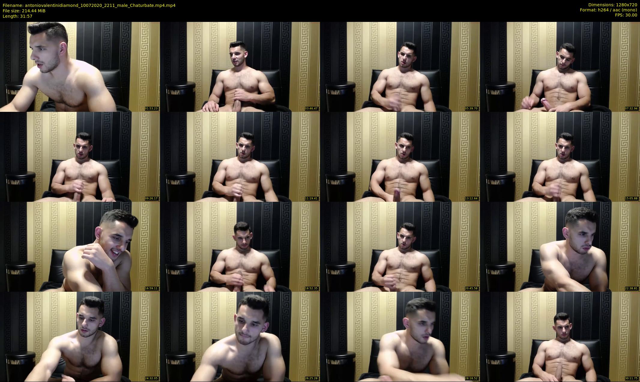 antoniovalentinidiamond — 32 minute Chaturbate male cam show recording, 720p, Jul 10, 2020