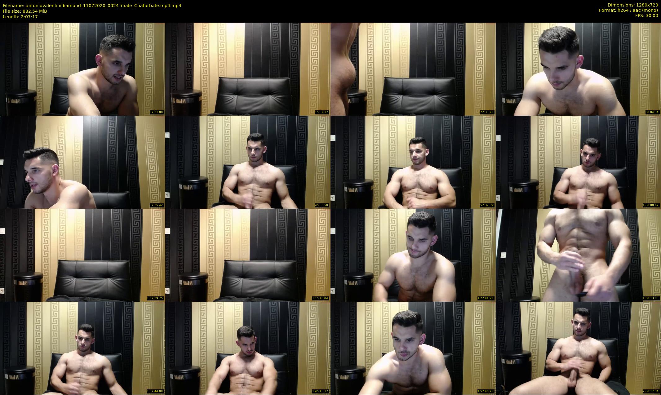 antoniovalentinidiamond — 128 minute Chaturbate male cam show recording, 720p, Jul 11, 2020