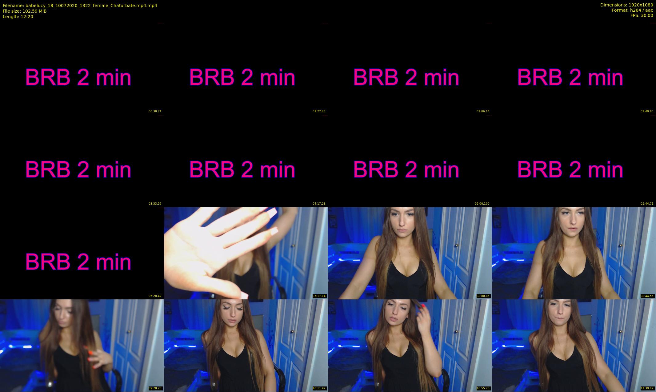 babelucy_18 — 13 minute Chaturbate female cam show recording, 1080p, Jul 10, 2020
