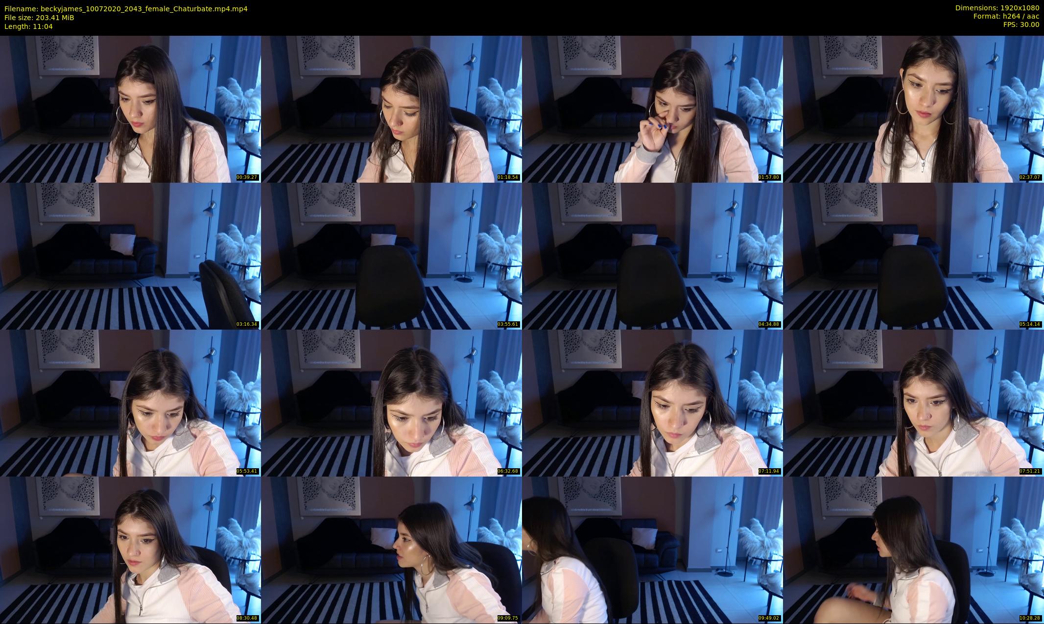 beckyjames — 12 minute Chaturbate female cam show recording, 1080p, Jul 10, 2020