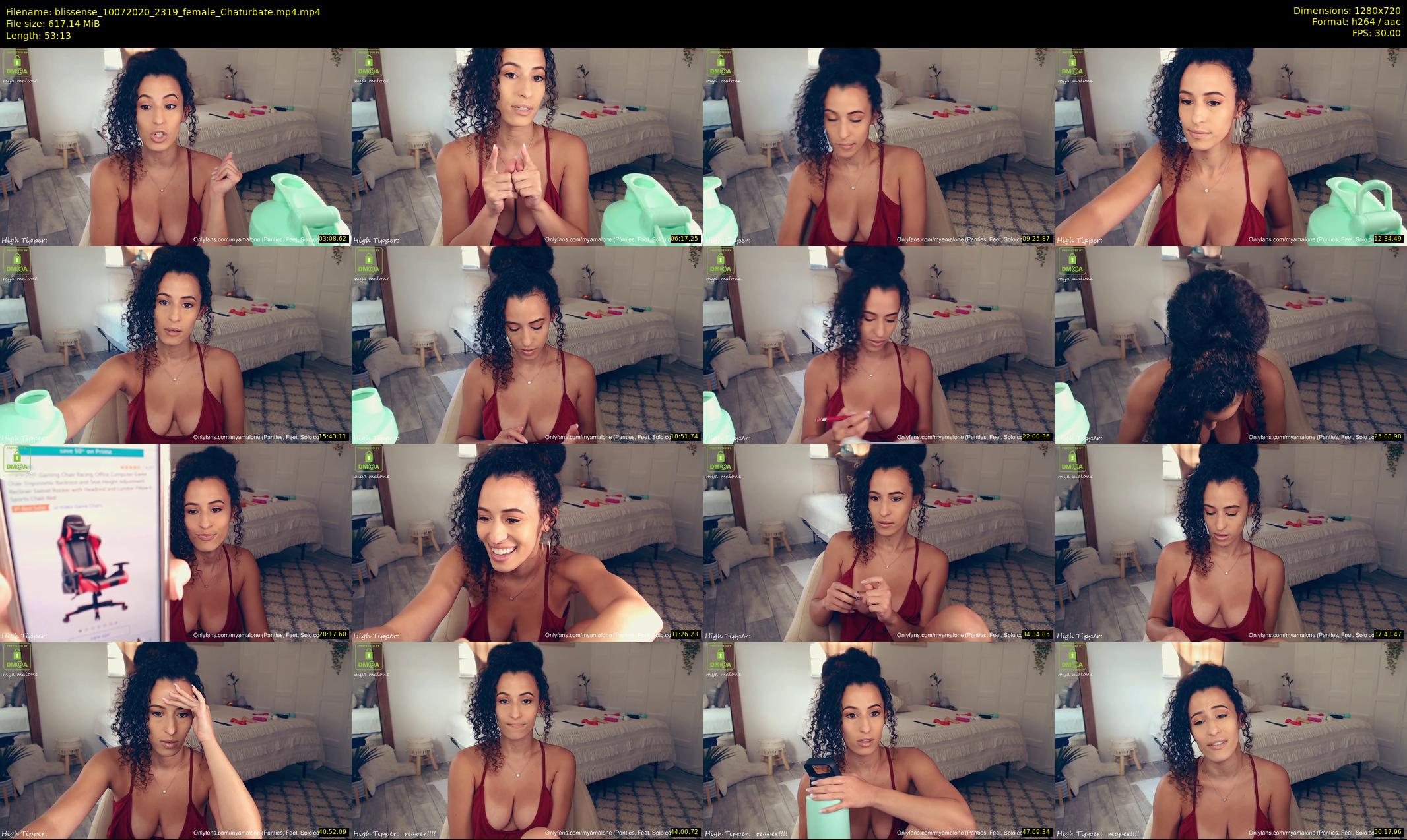 blissense — 54 minute Chaturbate female cam show recording, 720p, Jul 10, 2020