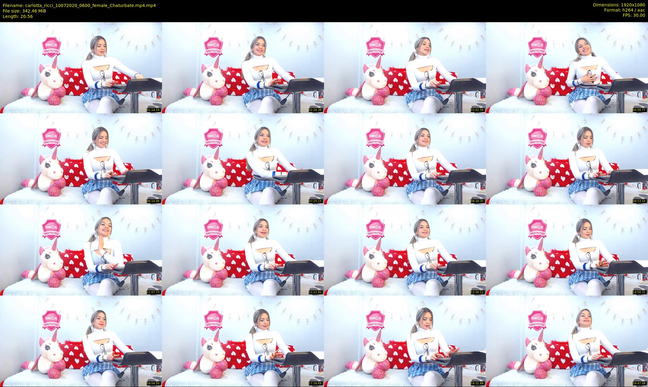 carlotta_ricci — 21 minute Chaturbate female cam show recording, 1080p, Jul 10, 2020