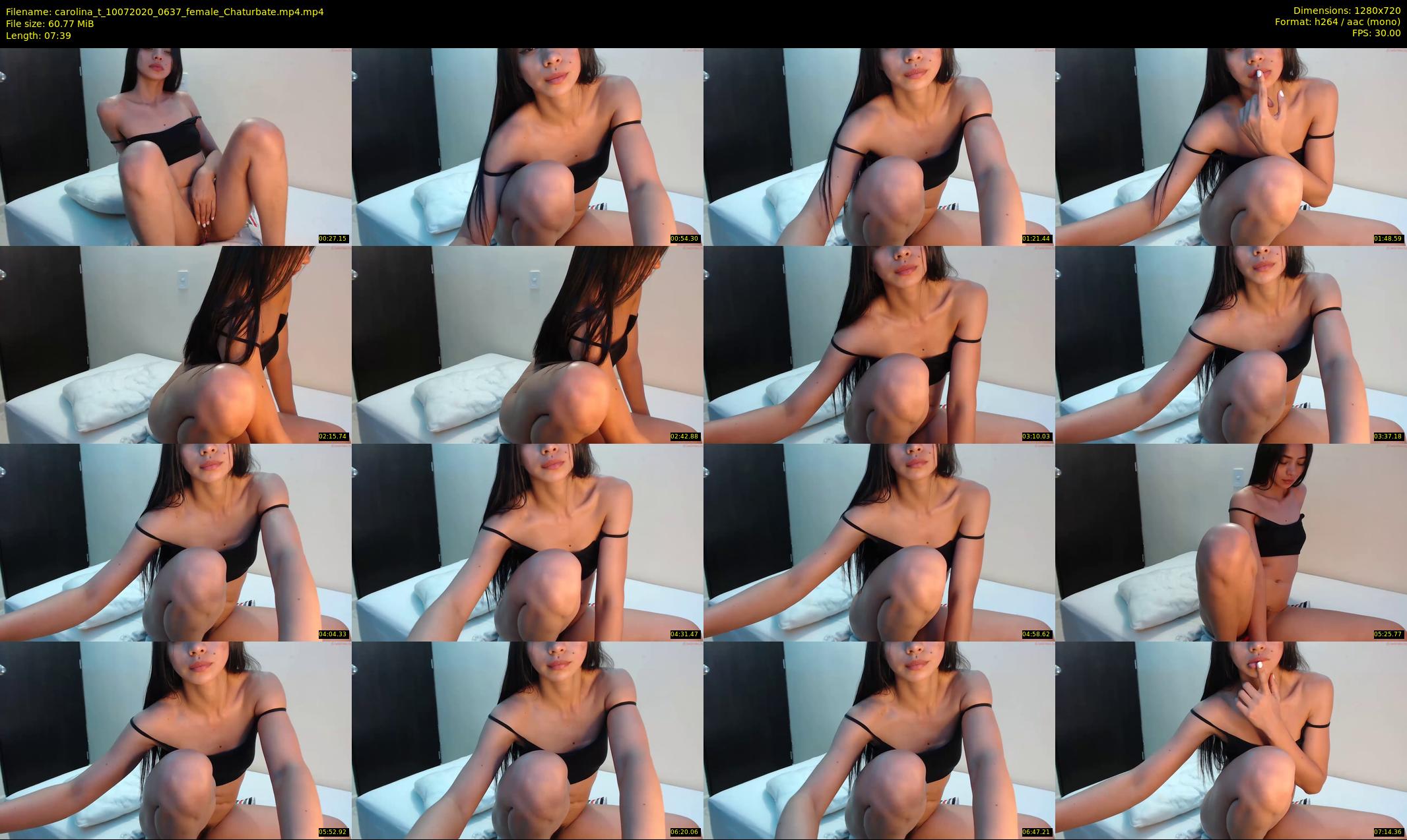 carolina_t — 8 minute Chaturbate female cam show recording, 720p, Jul 10, 2020