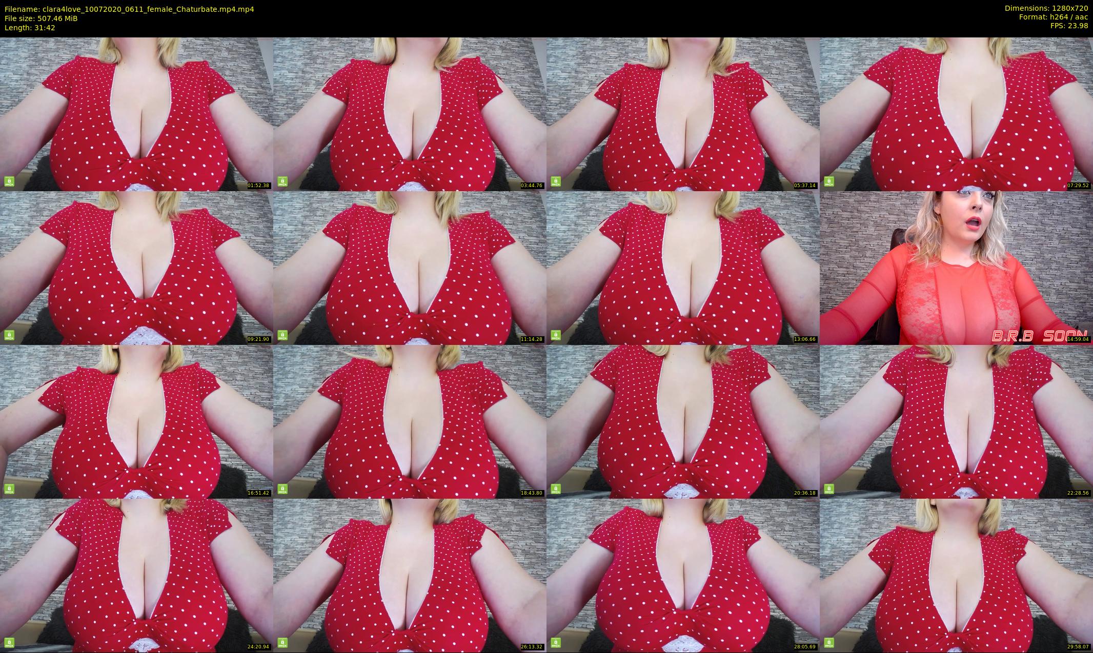 clara4love — 32 minute Chaturbate female cam show recording, 720p, Jul 10, 2020