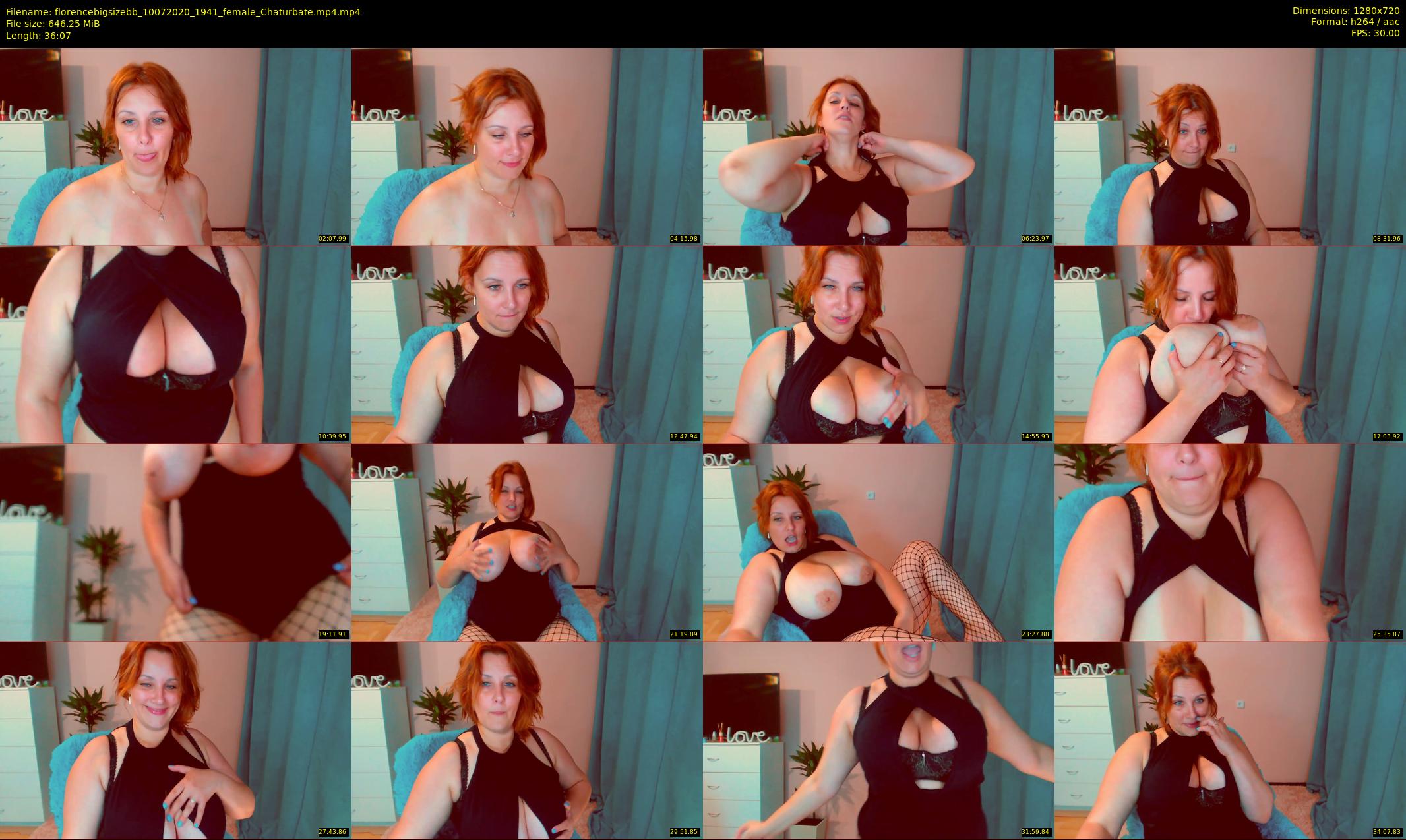florencebigsizebb — 37 minute Chaturbate female cam show recording, 720p, Jul 10, 2020